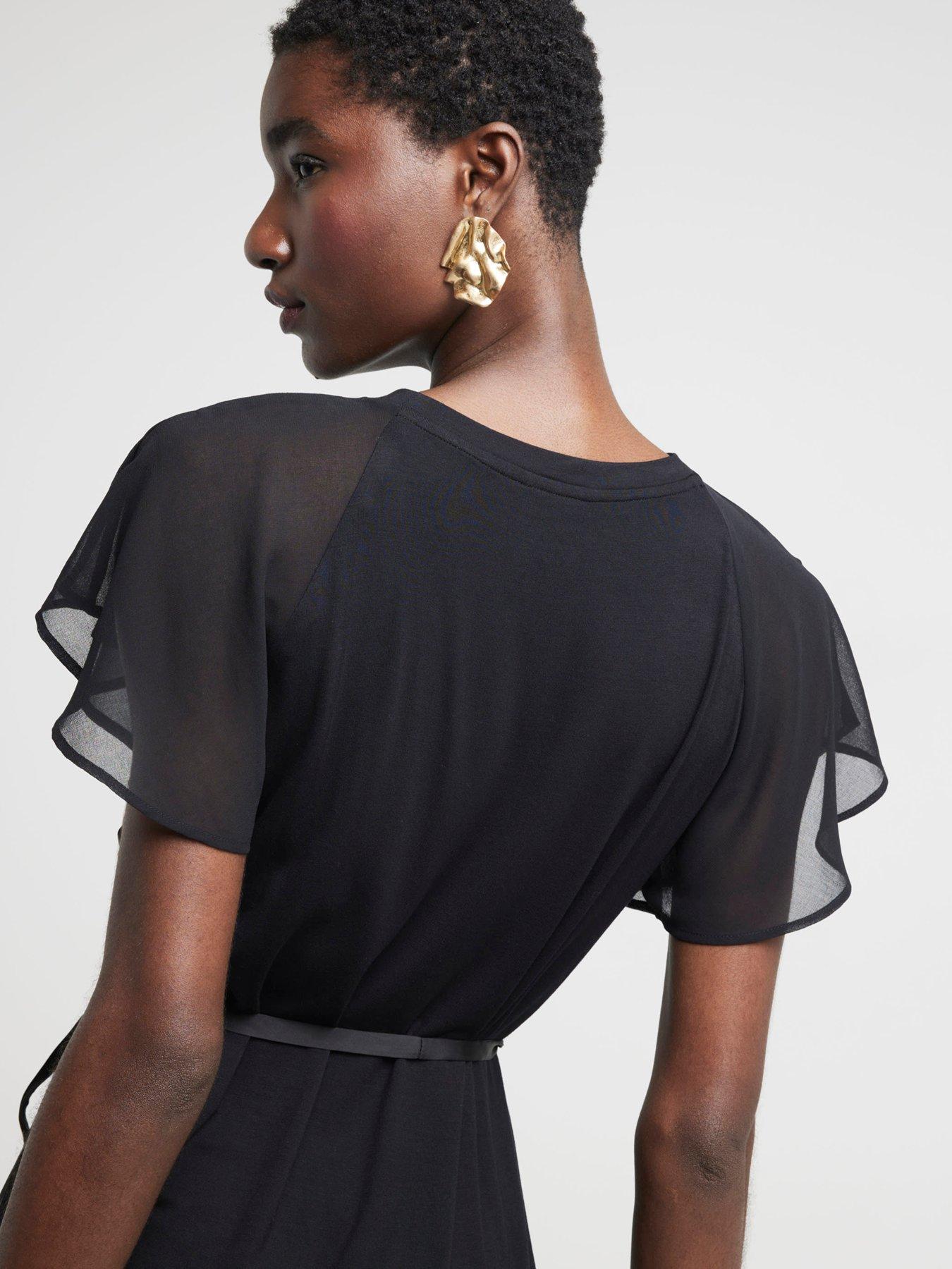 Veste Pretty Angel – Taille XL, Noir, Look Crinkled, Longue Avec Ceinture – Neuve Avec étiquettes