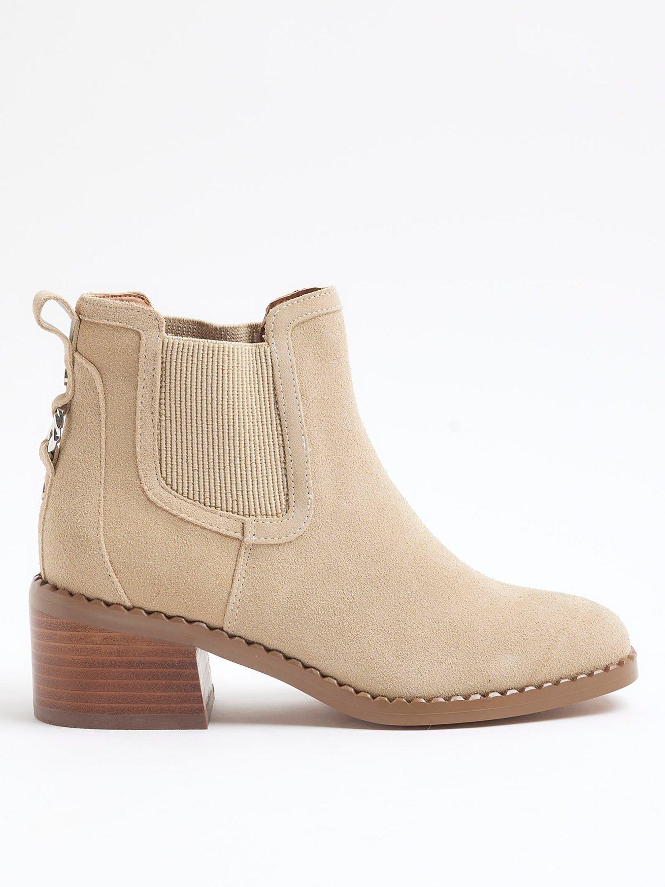 River island beige boots sales