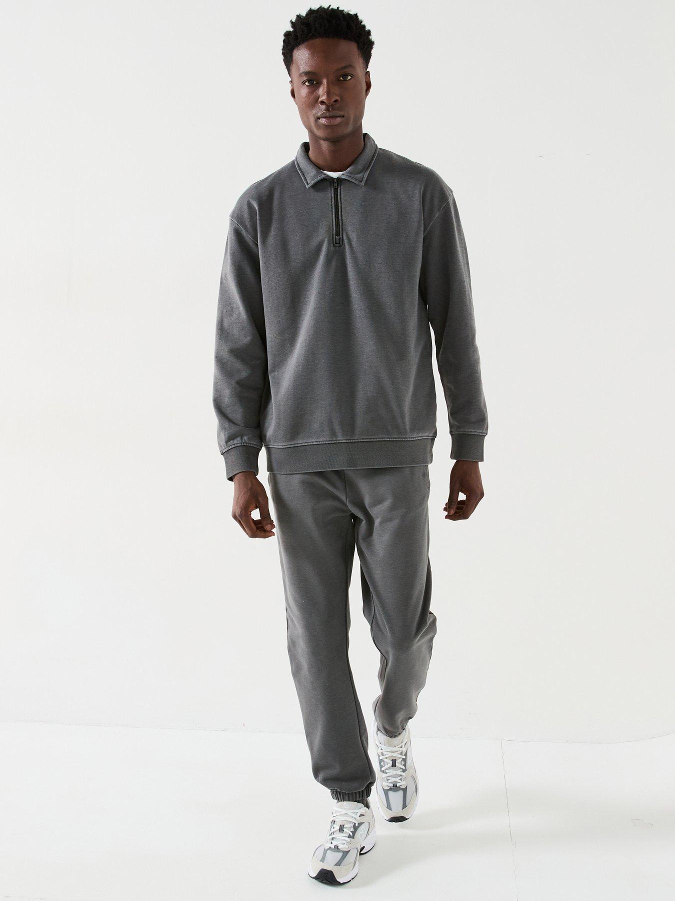 undefined Heavyweight 1/4 Zip Sweat - Dark Grey