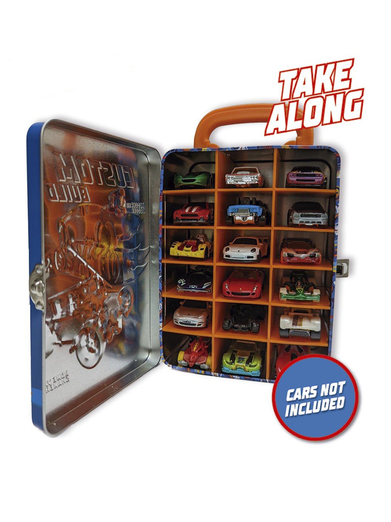 undefined Tin Car Storage Case - Blue