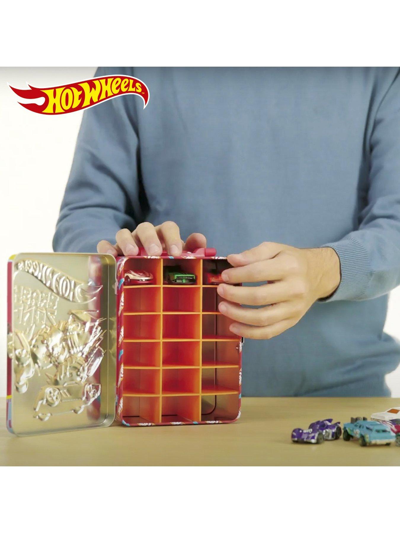 Image 2 of 4 of Hot Wheels Tin Car Storage Case - Silver