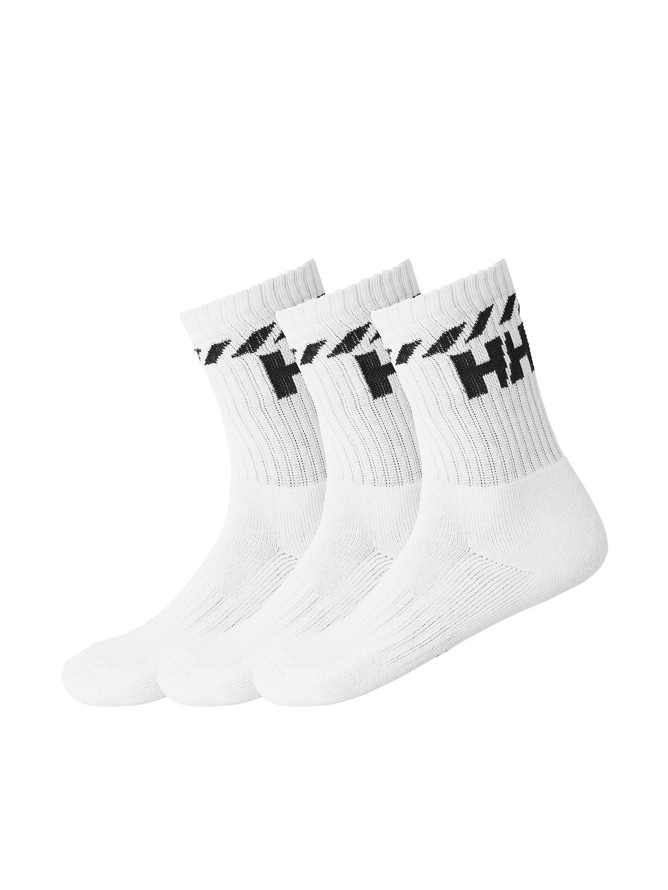 undefined Unisex 3-pack Cotton Sock - White