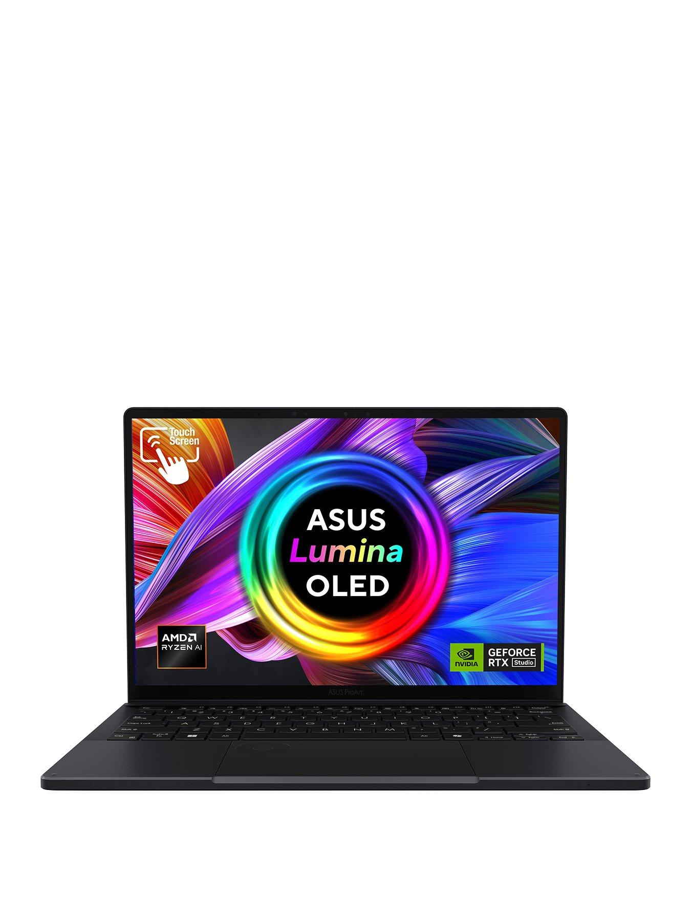 Image 2 of 7 of Asus ProArt PX13 Laptop&nbsp;- 13in OLED WQXGA+&nbsp;Touchscreen,&nbsp;AMD Ryzen AI 9 ,GeForce RTX 4060,&nbsp;24GB RAM, 1TB SSD&nbsp;- Black