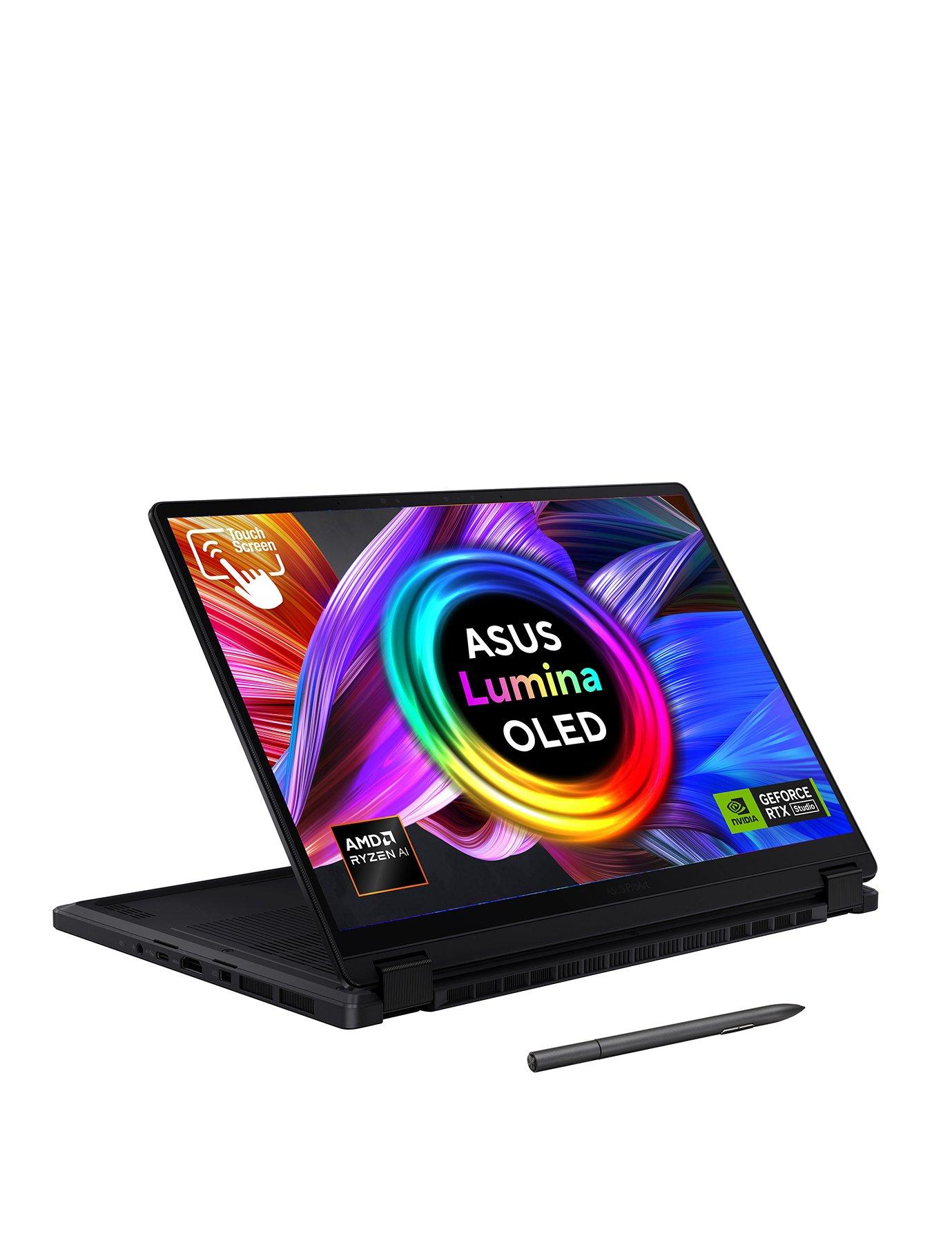 Image 3 of 7 of Asus ProArt PX13 Laptop&nbsp;- 13in OLED WQXGA+&nbsp;Touchscreen,&nbsp;AMD Ryzen AI 9 ,GeForce RTX 4060,&nbsp;24GB RAM, 1TB SSD&nbsp;- Black