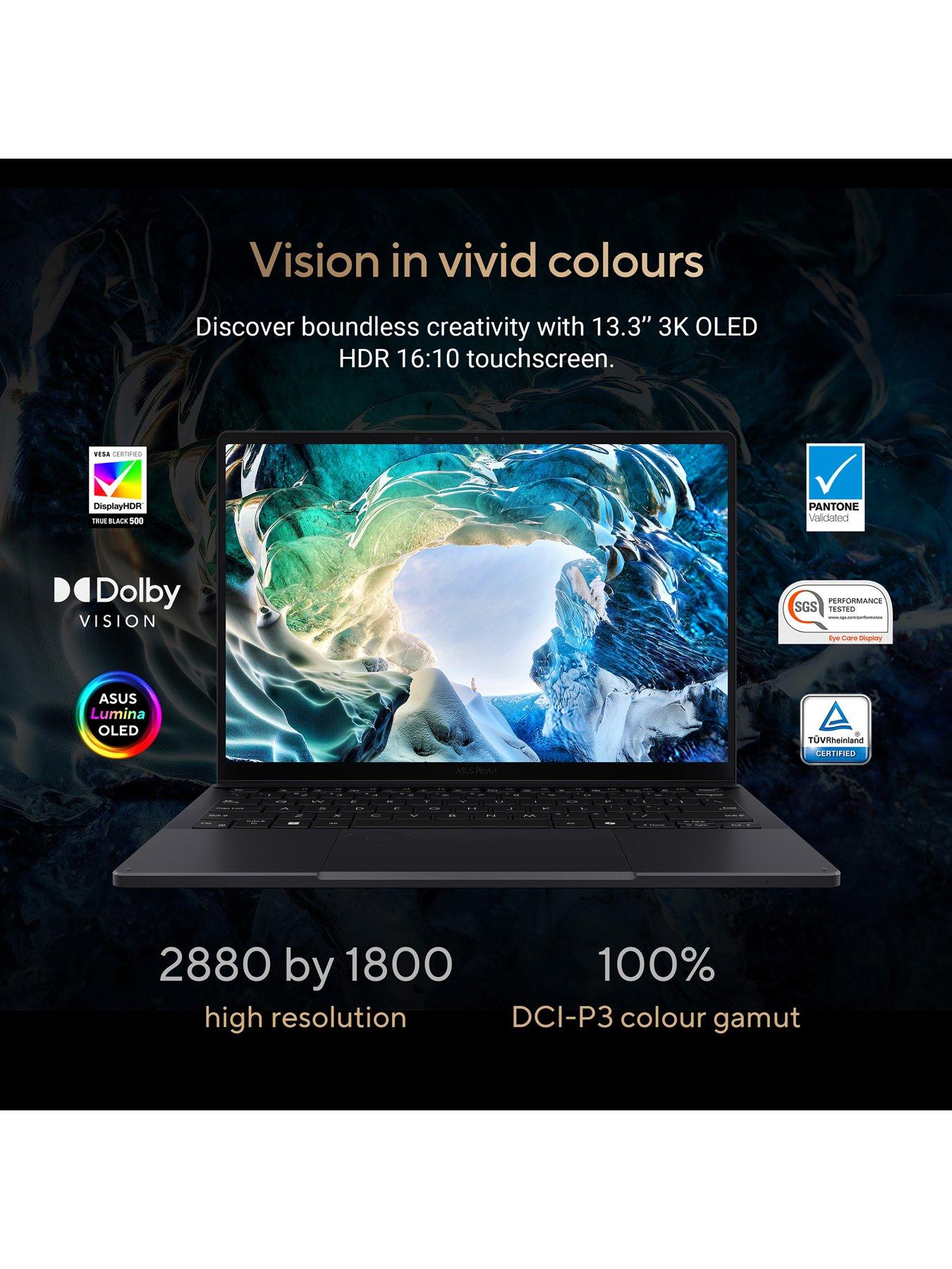 Image 6 of 7 of Asus ProArt PX13 Laptop&nbsp;- 13in OLED WQXGA+&nbsp;Touchscreen,&nbsp;AMD Ryzen AI 9 ,GeForce RTX 4060,&nbsp;24GB RAM, 1TB SSD&nbsp;- Black
