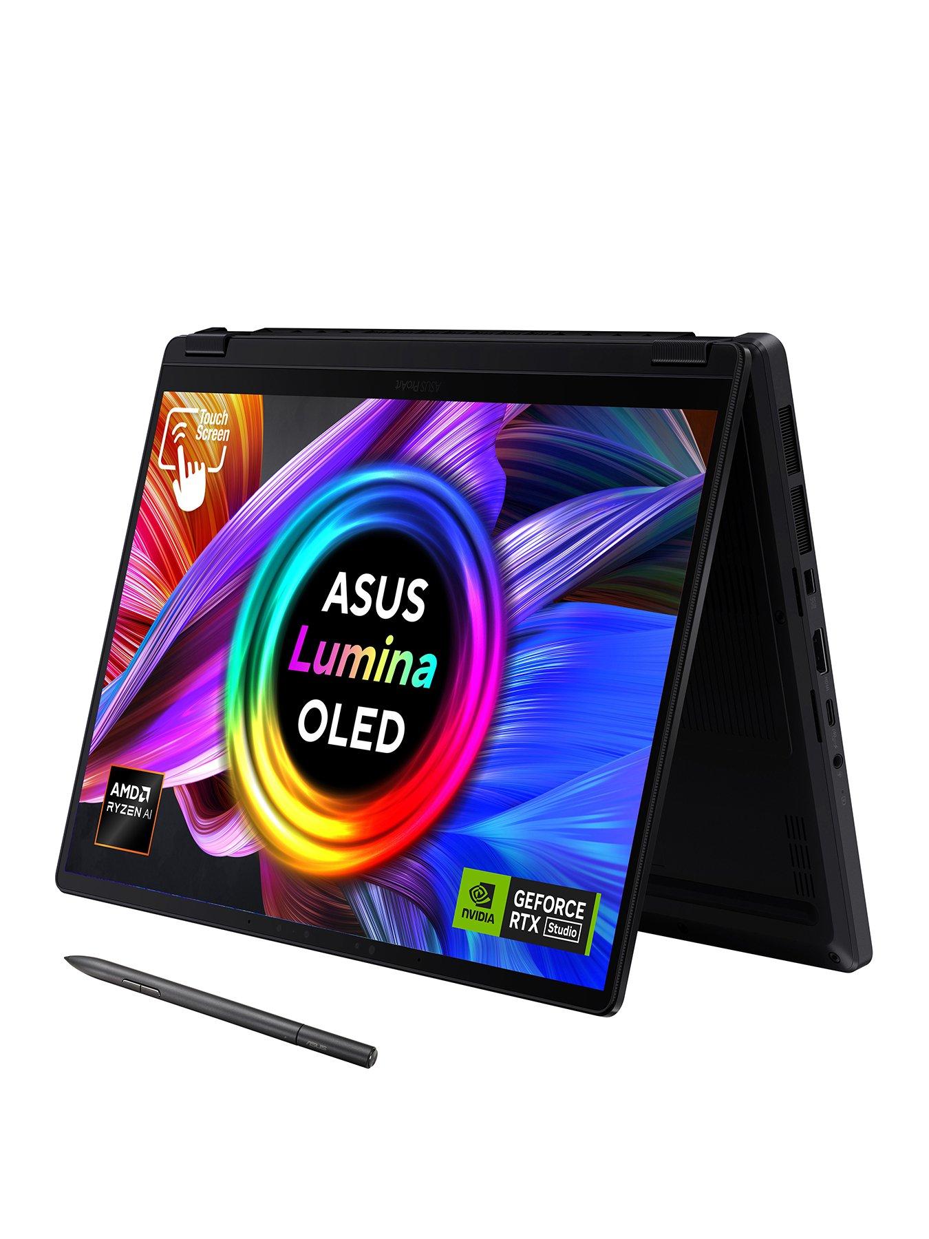 Image 1 of 7 of Asus ProArt PX13 Laptop&nbsp;- 13.3in OLED Touchscreen WQXGA+,&nbsp;AMD Ryzen AI 9,&nbsp;GeForce RTX 4070,&nbsp;32GB RAM, 2TB SSD&nbsp;- Black