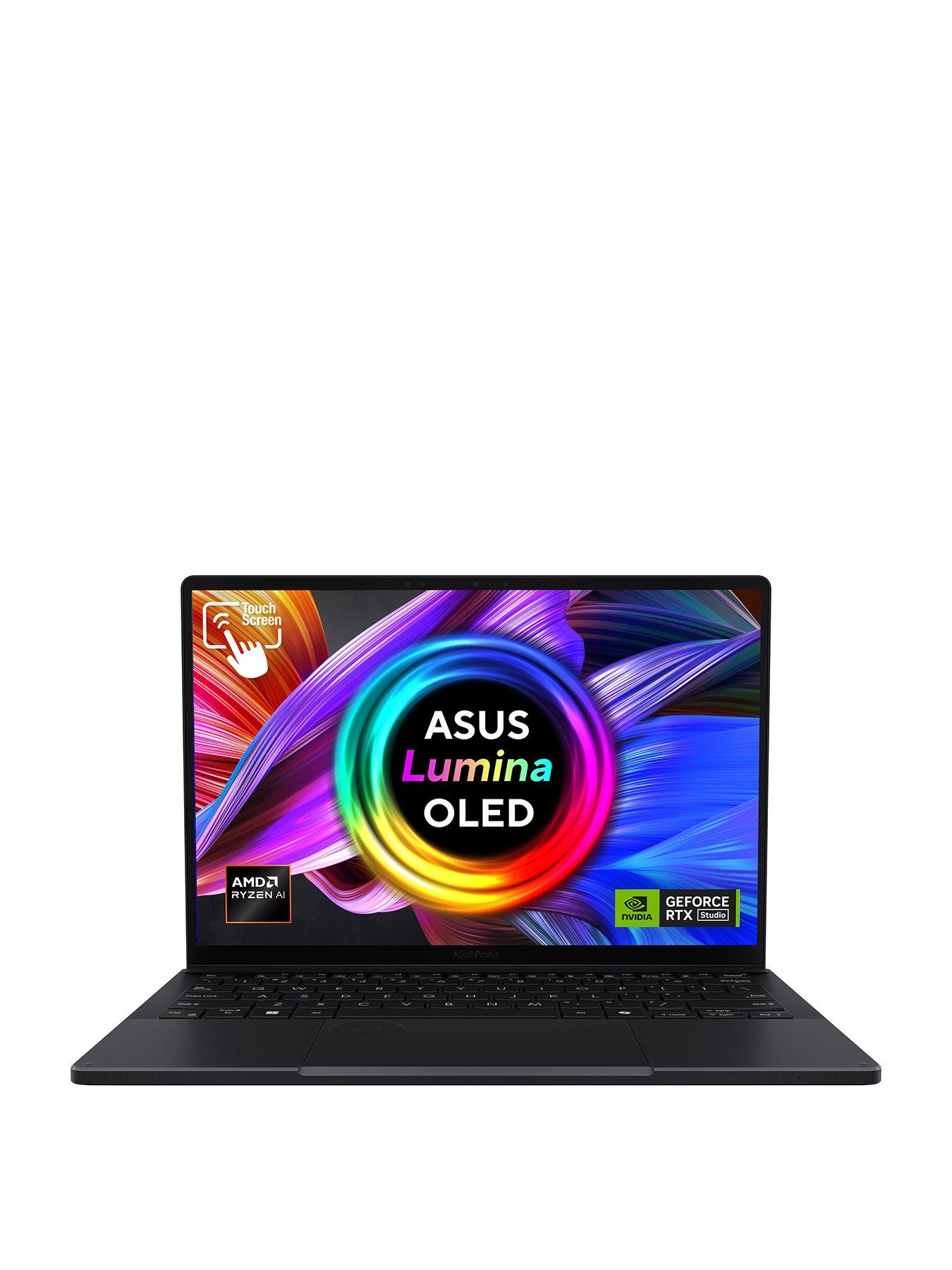 Image 2 of 7 of Asus ProArt PX13 Laptop&nbsp;- 13.3in OLED Touchscreen WQXGA+,&nbsp;AMD Ryzen AI 9,&nbsp;GeForce RTX 4070,&nbsp;32GB RAM, 2TB SSD&nbsp;- Black