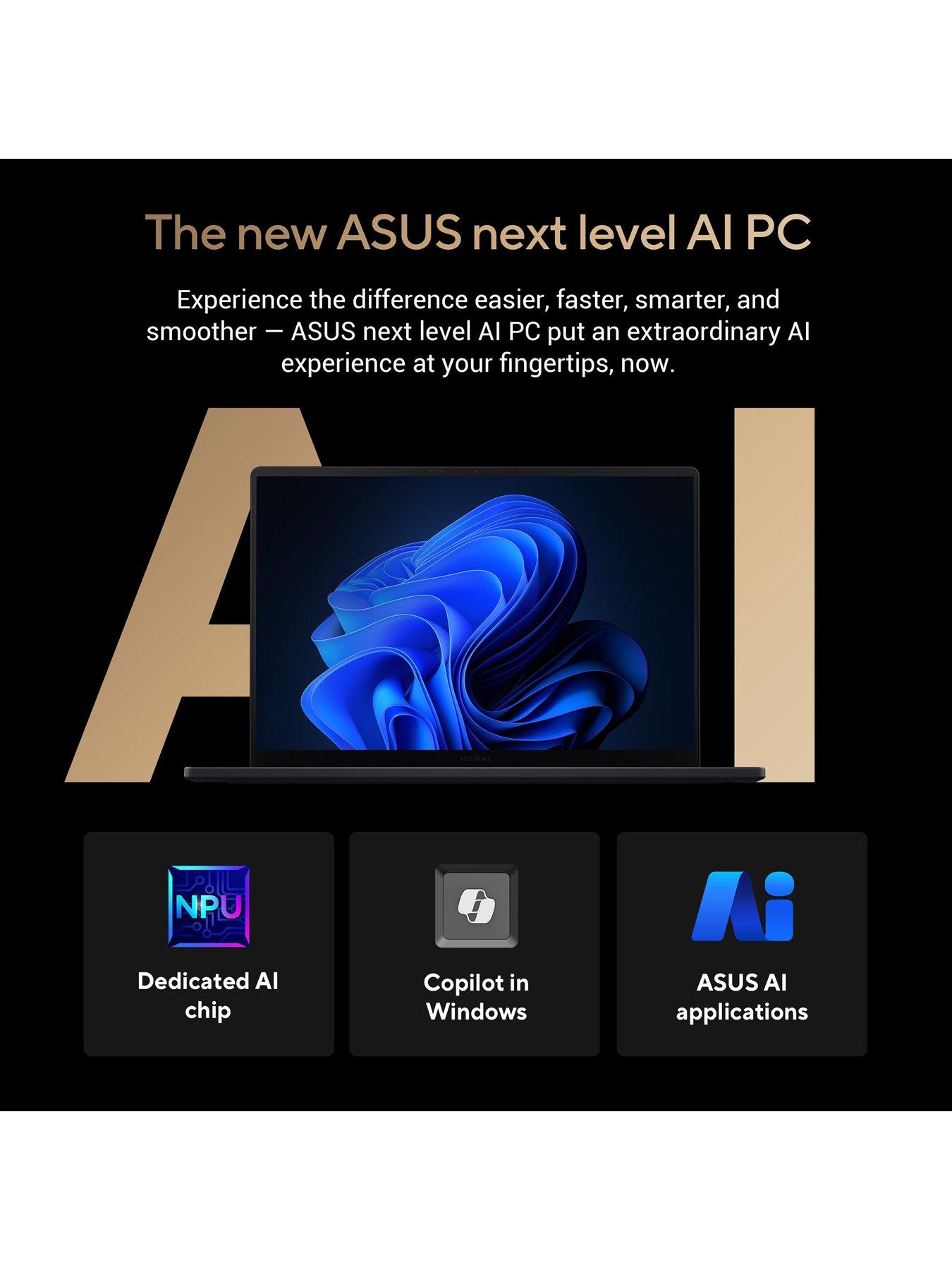 Image 7 of 7 of Asus ProArt P16 Laptop&nbsp;- 16in OLED WQUXGA Touchscreen,&nbsp;AMD Ryzen AI 9, GeForce RTX 4070, 32GB RAM, 1TB SSD&nbsp;- Black