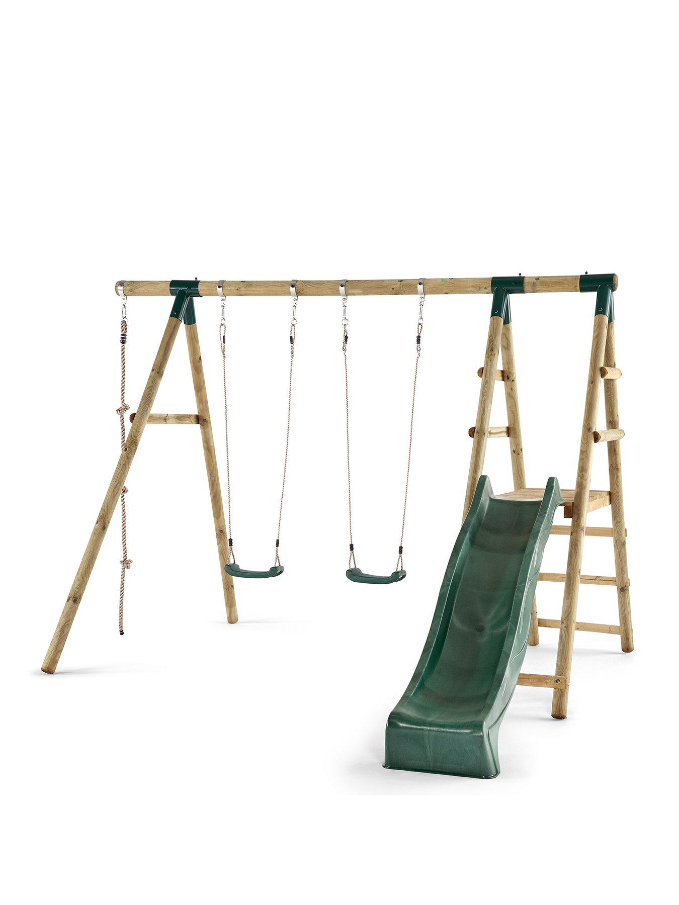 Plum Giant Baboon Wooden Swing Set