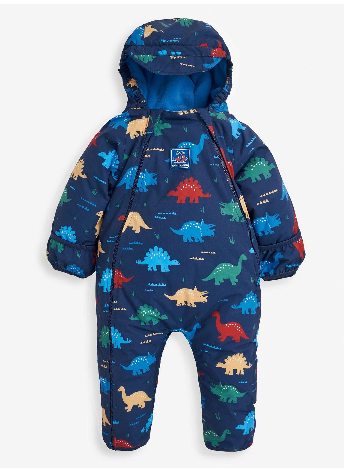 undefined Boys Waterproof Fleece Lined All-in-One - Navy