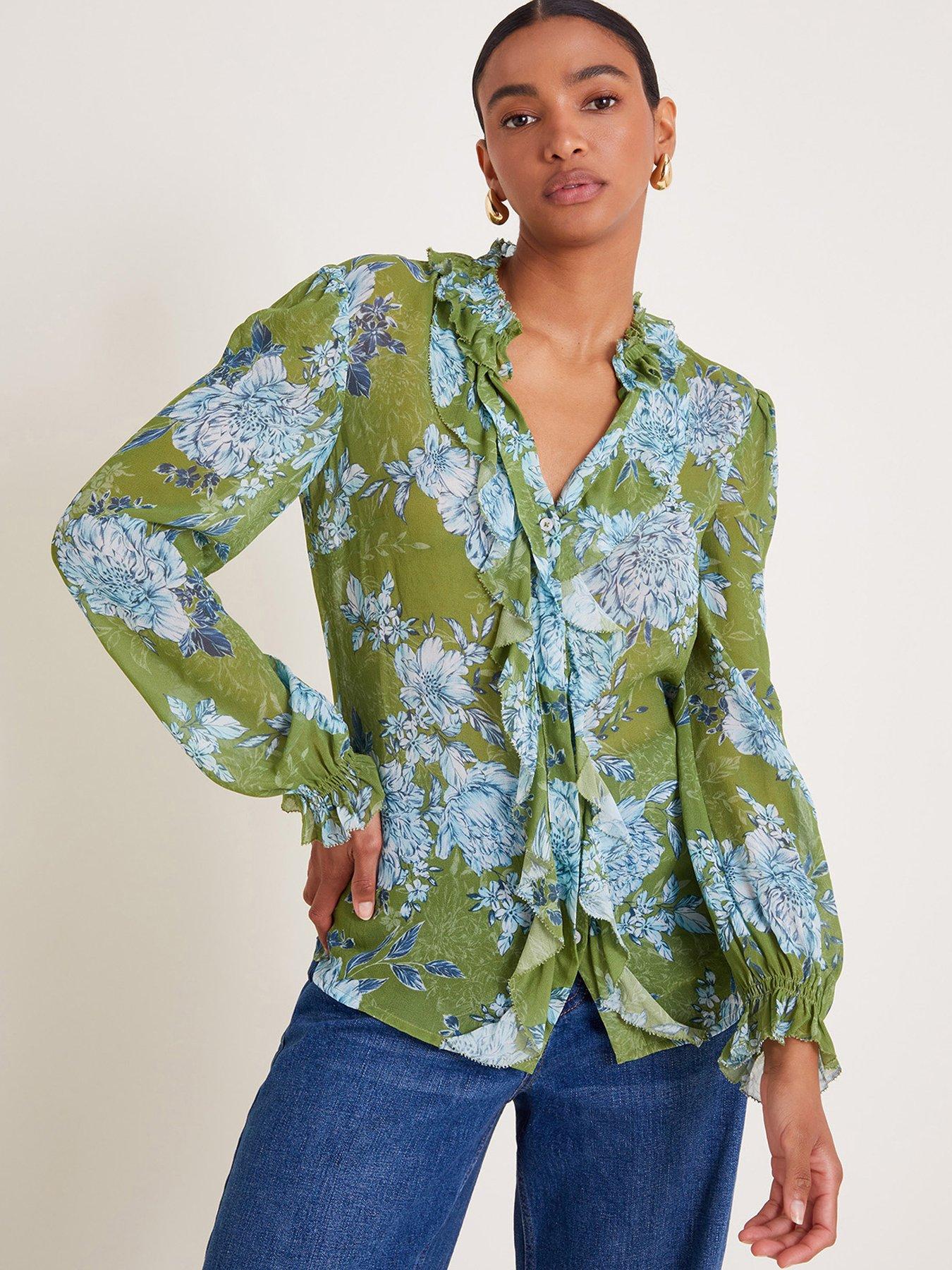 Monsoon Eva Ruffle Blouse | Very.co.uk