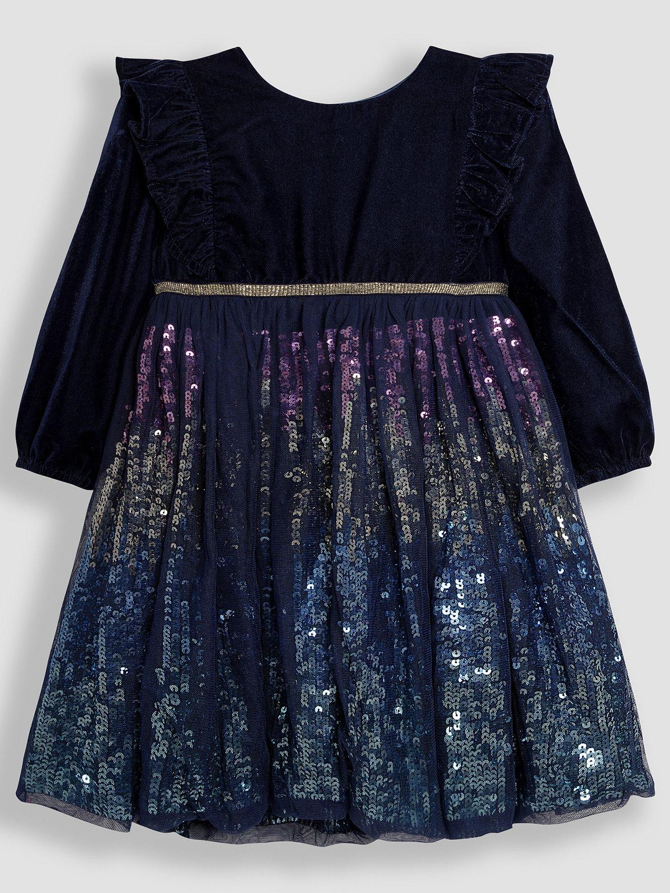 Rainbow sequin dress girl sale