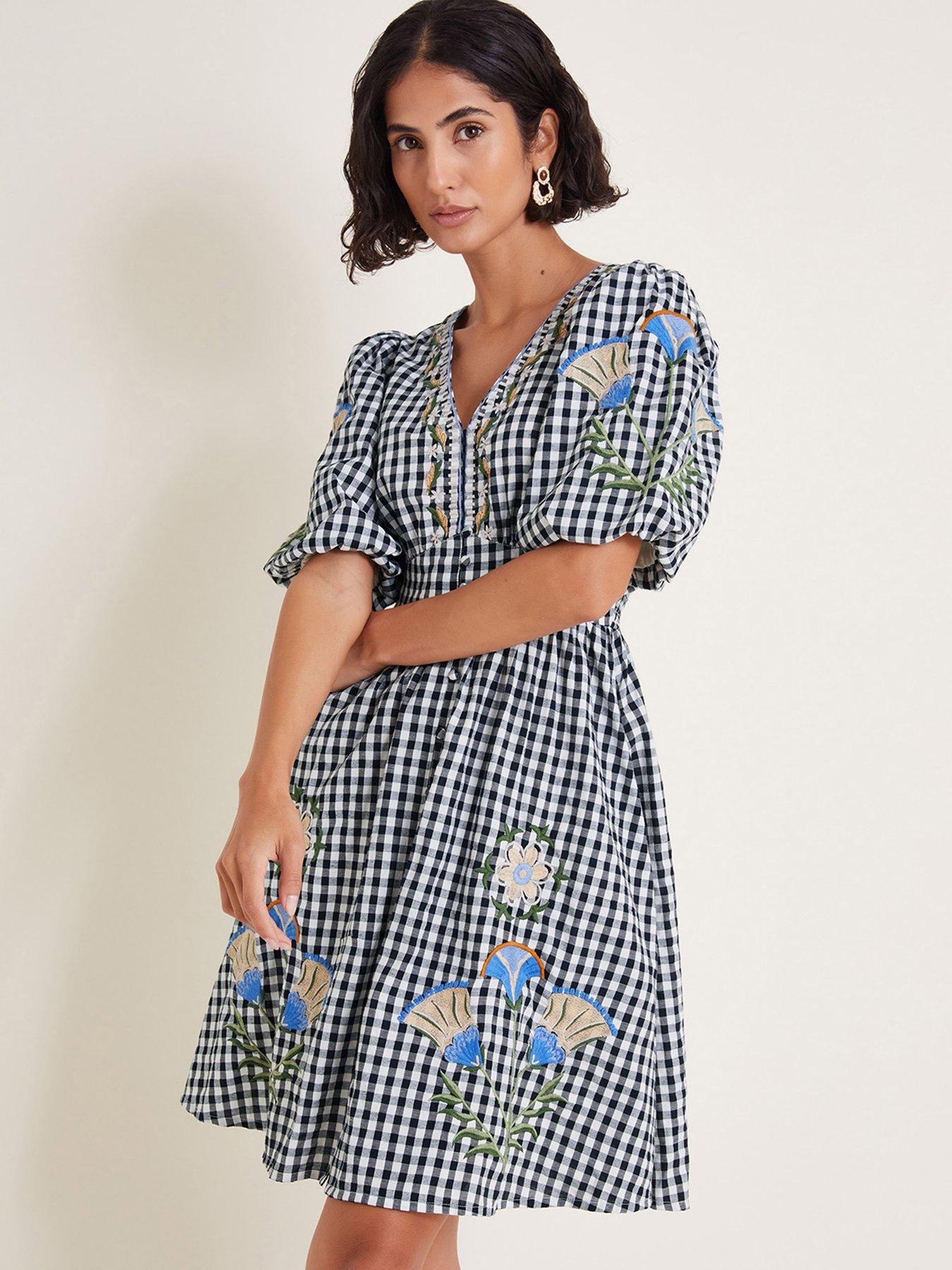 Monsoon Bria Gingham Dress Very