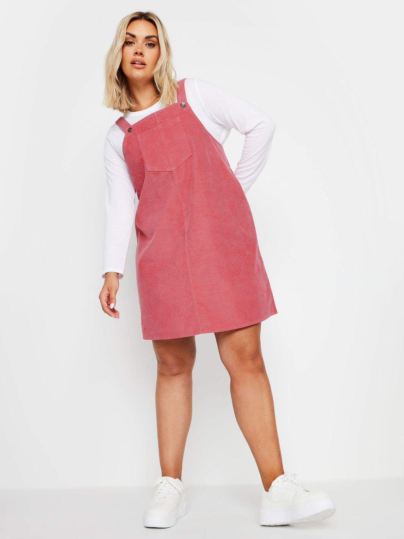 Dresses Pinafore Dress Pink Women Very