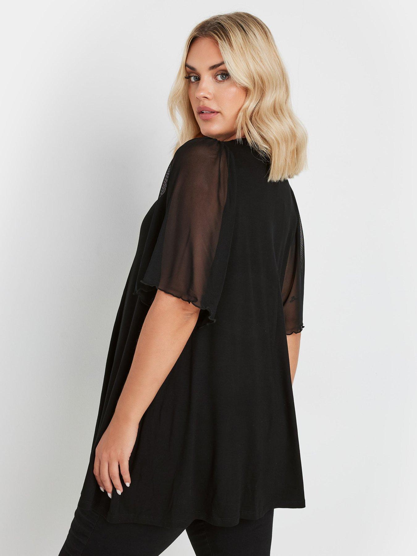 Warm Mesh Pleats Top