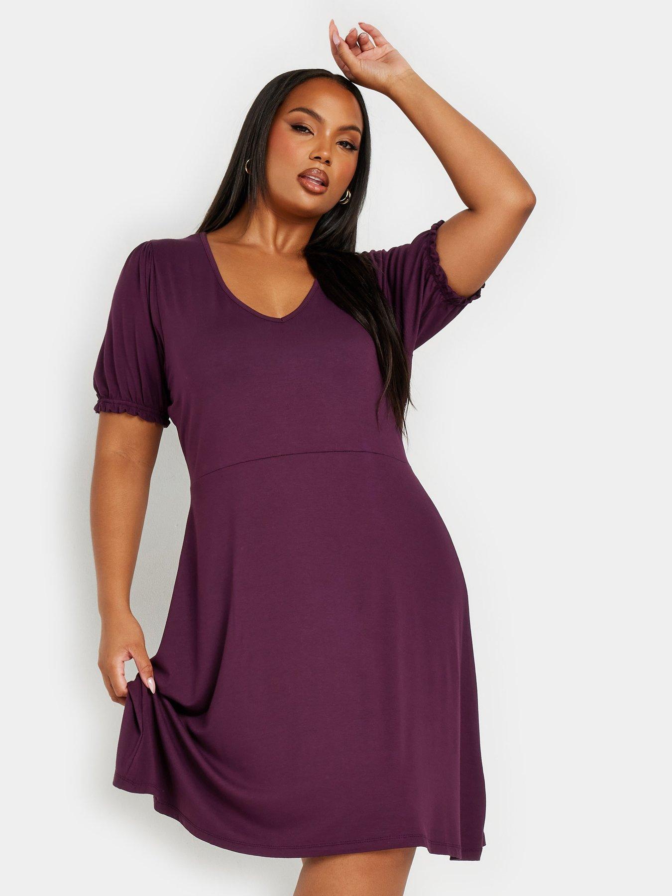 Dark red dress plus size hotsell