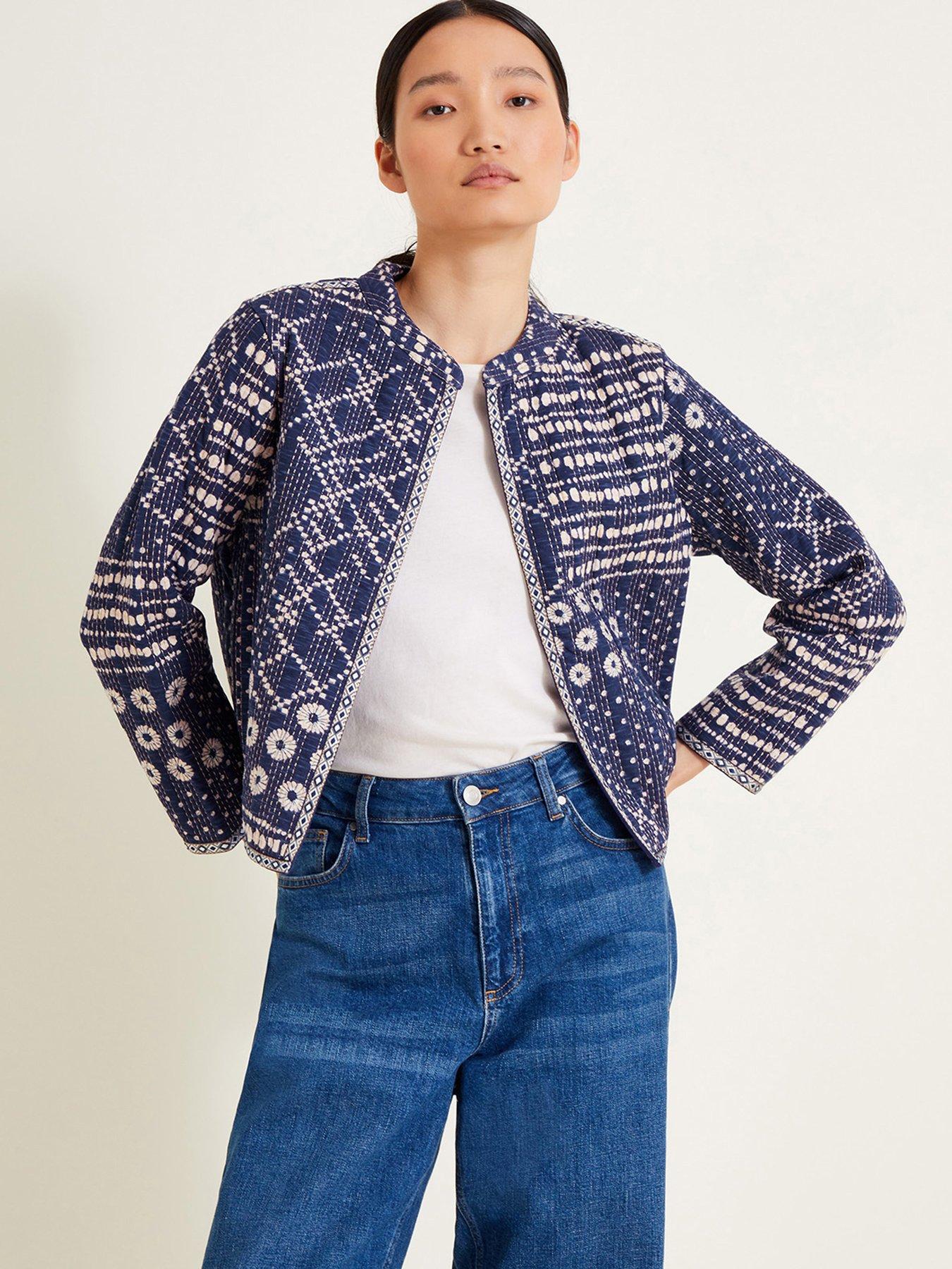 Monsoon Cindy Patch Print Jacket
