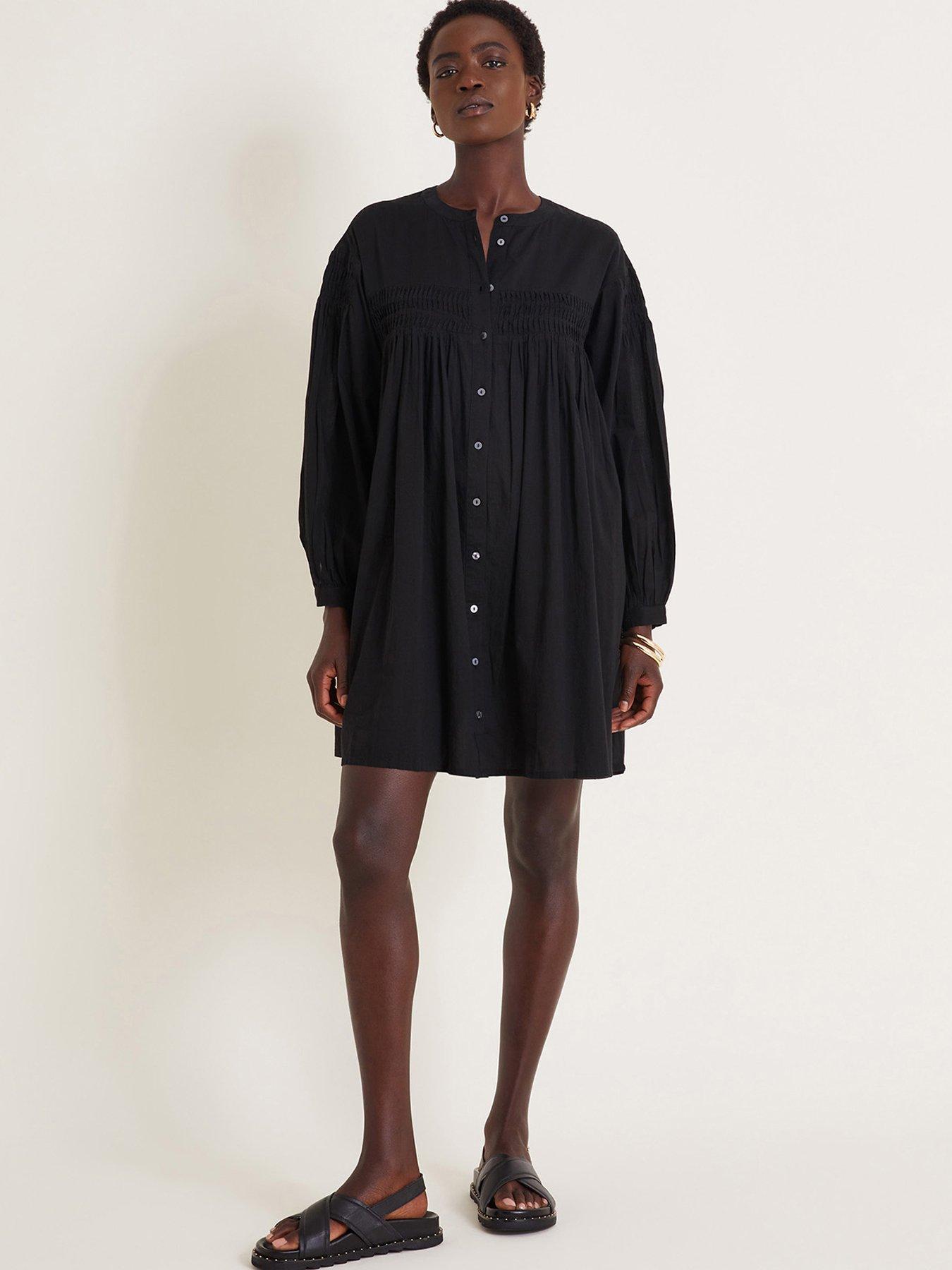 Monsoon Melissa Shirt Dress - Black