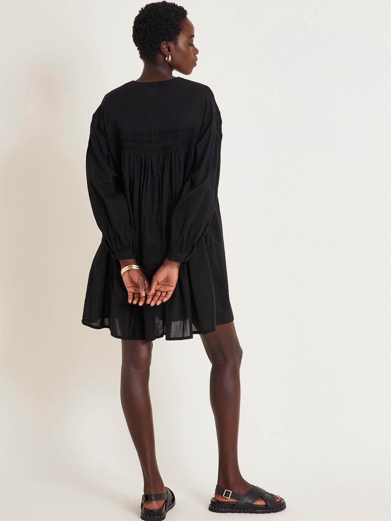 Image 2 of 6 of Monsoon Melissa Shirt Dress - Black