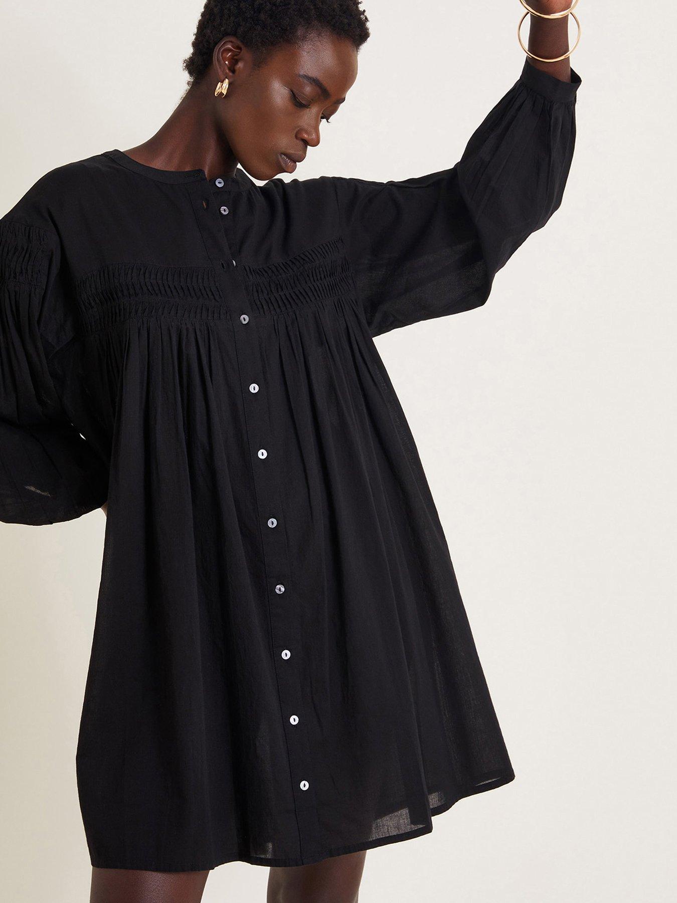 Image 5 of 6 of Monsoon Melissa Shirt Dress - Black