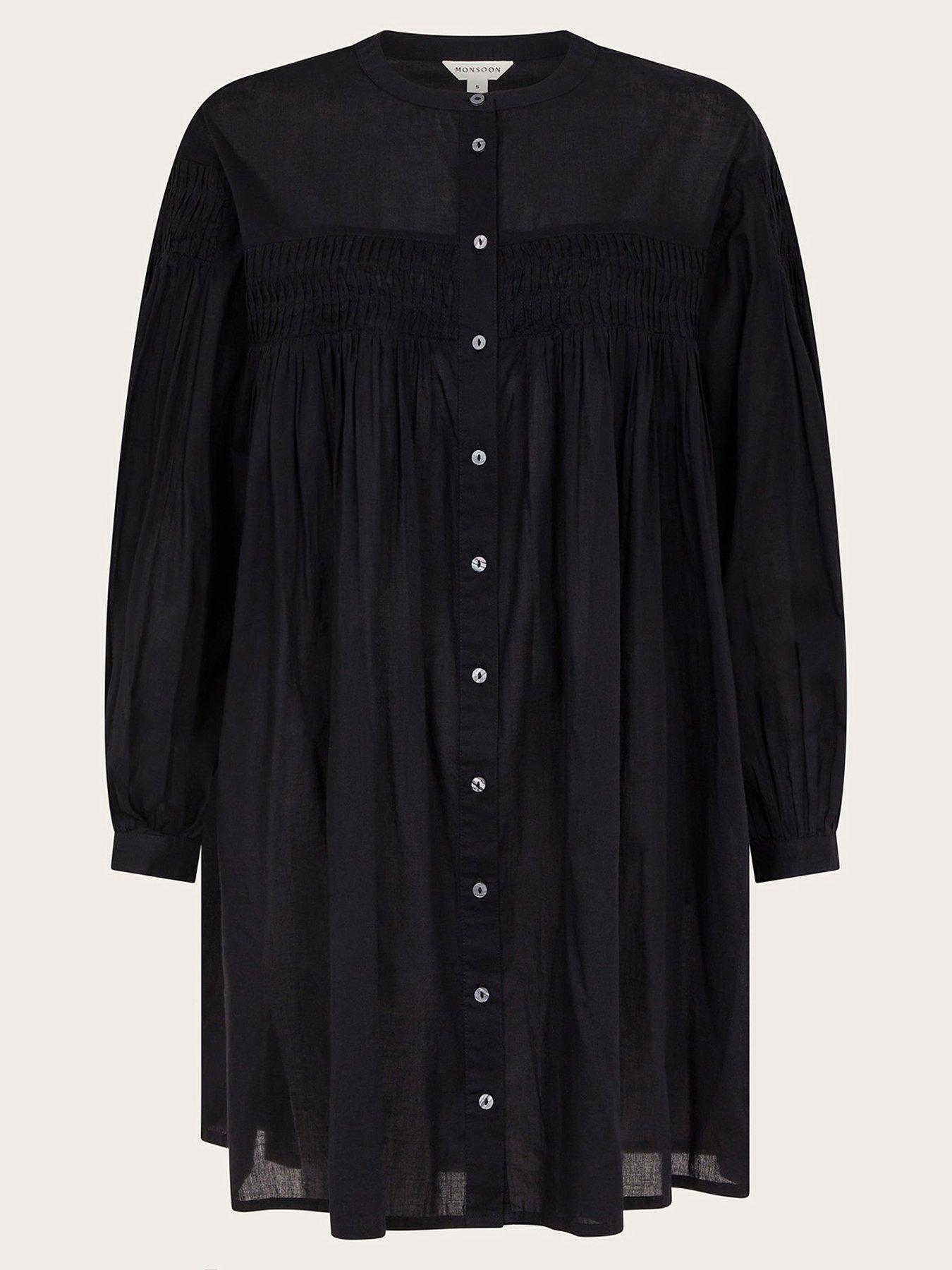 Image 6 of 6 of Monsoon Melissa Shirt Dress - Black
