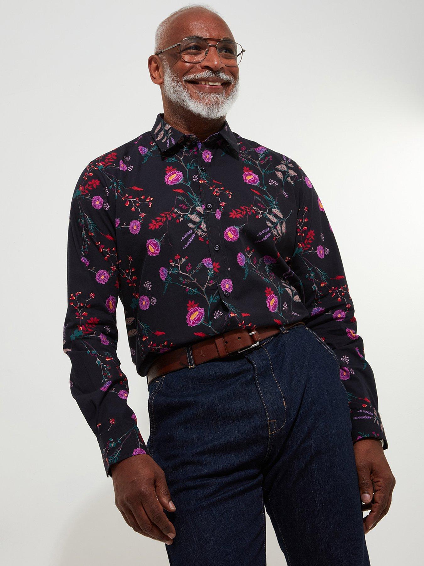 Image 2 of 6 of Joe Browns Long Sleeve Pop Floral Print Shirt - Multi