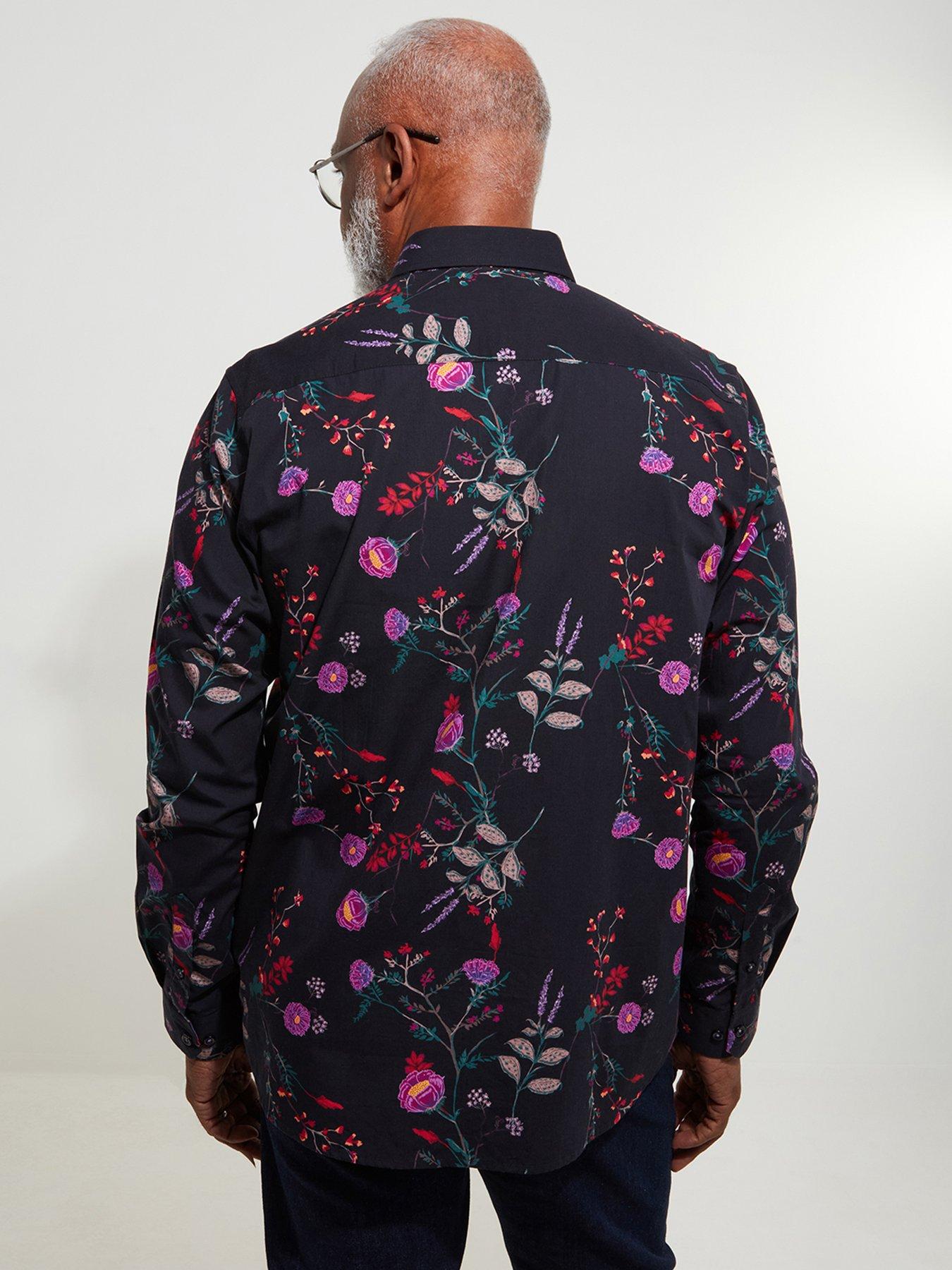 Image 3 of 6 of Joe Browns Long Sleeve Pop Floral Print Shirt - Multi