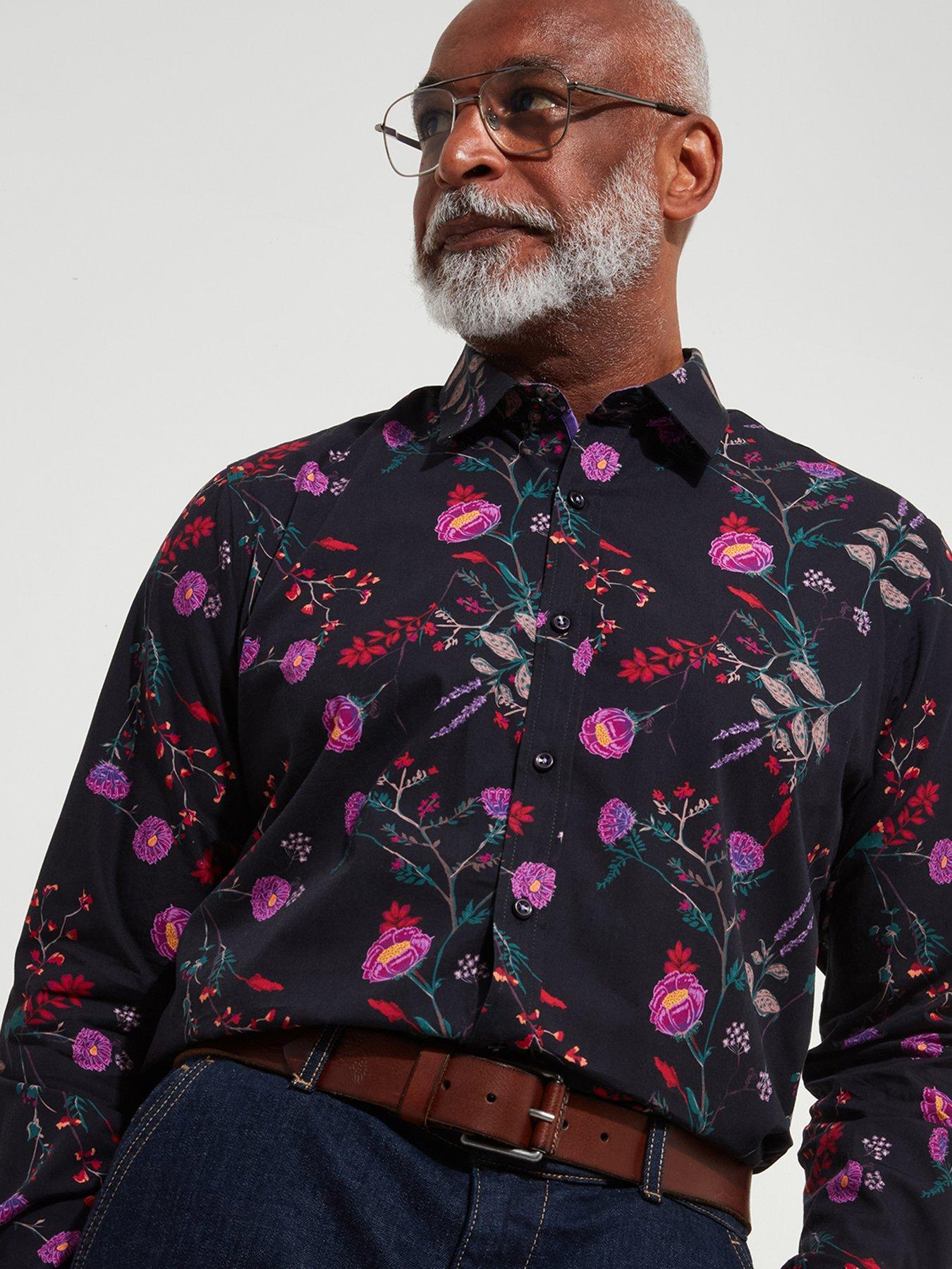 Image 4 of 6 of Joe Browns Long Sleeve Pop Floral Print Shirt - Multi