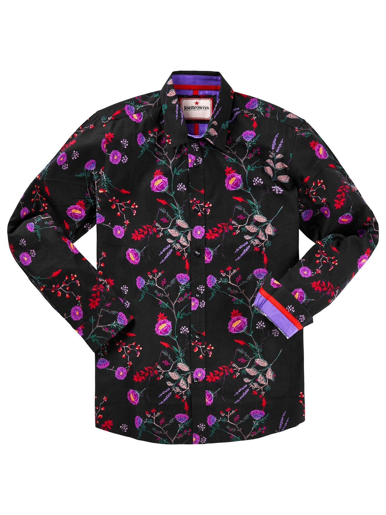Image 5 of 6 of Joe Browns Long Sleeve Pop Floral Print Shirt - Multi