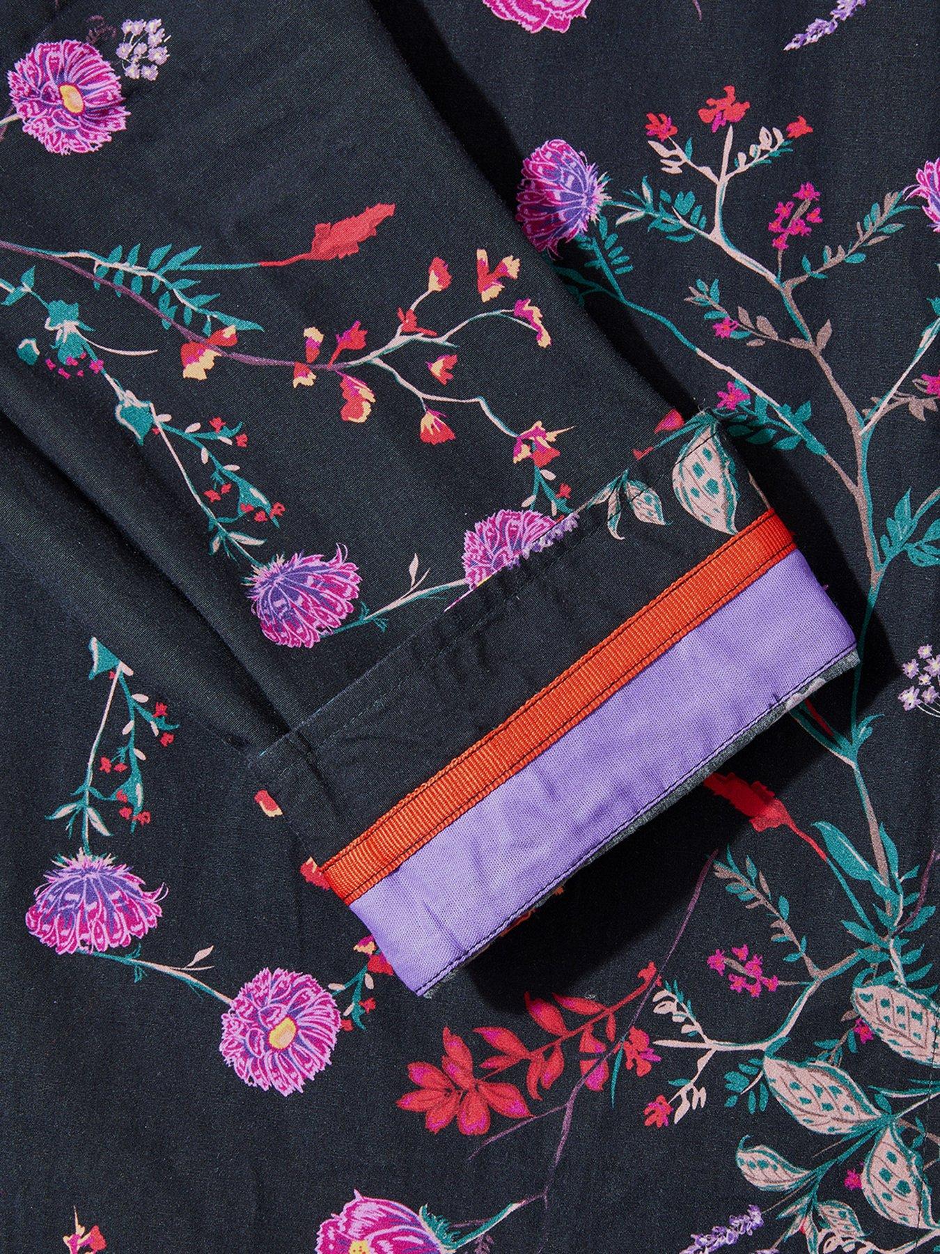 Image 6 of 6 of Joe Browns Long Sleeve Pop Floral Print Shirt - Multi