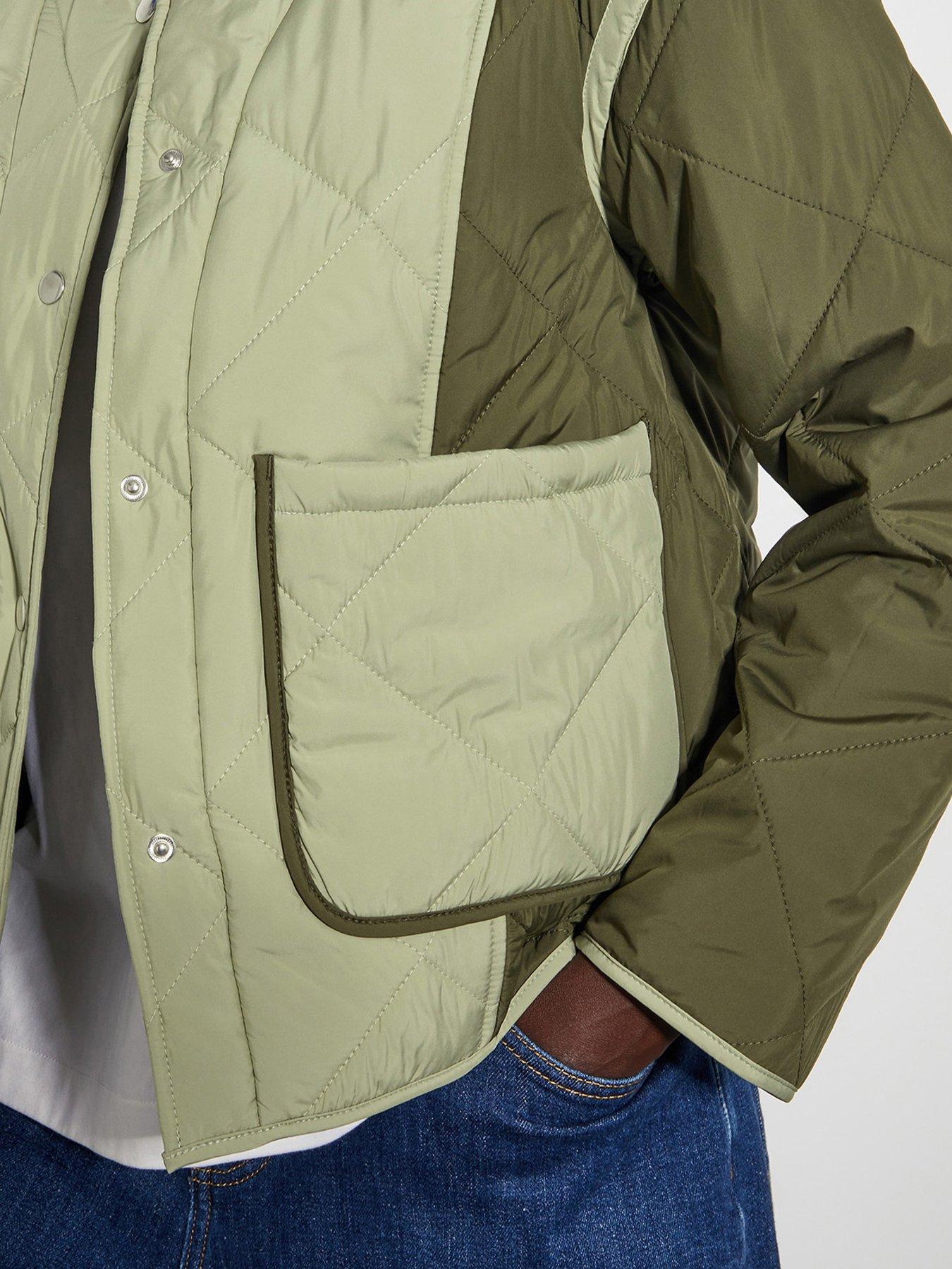 Image 5 of 6 of Monsoon Lulu Quilted Jacket - Khaki