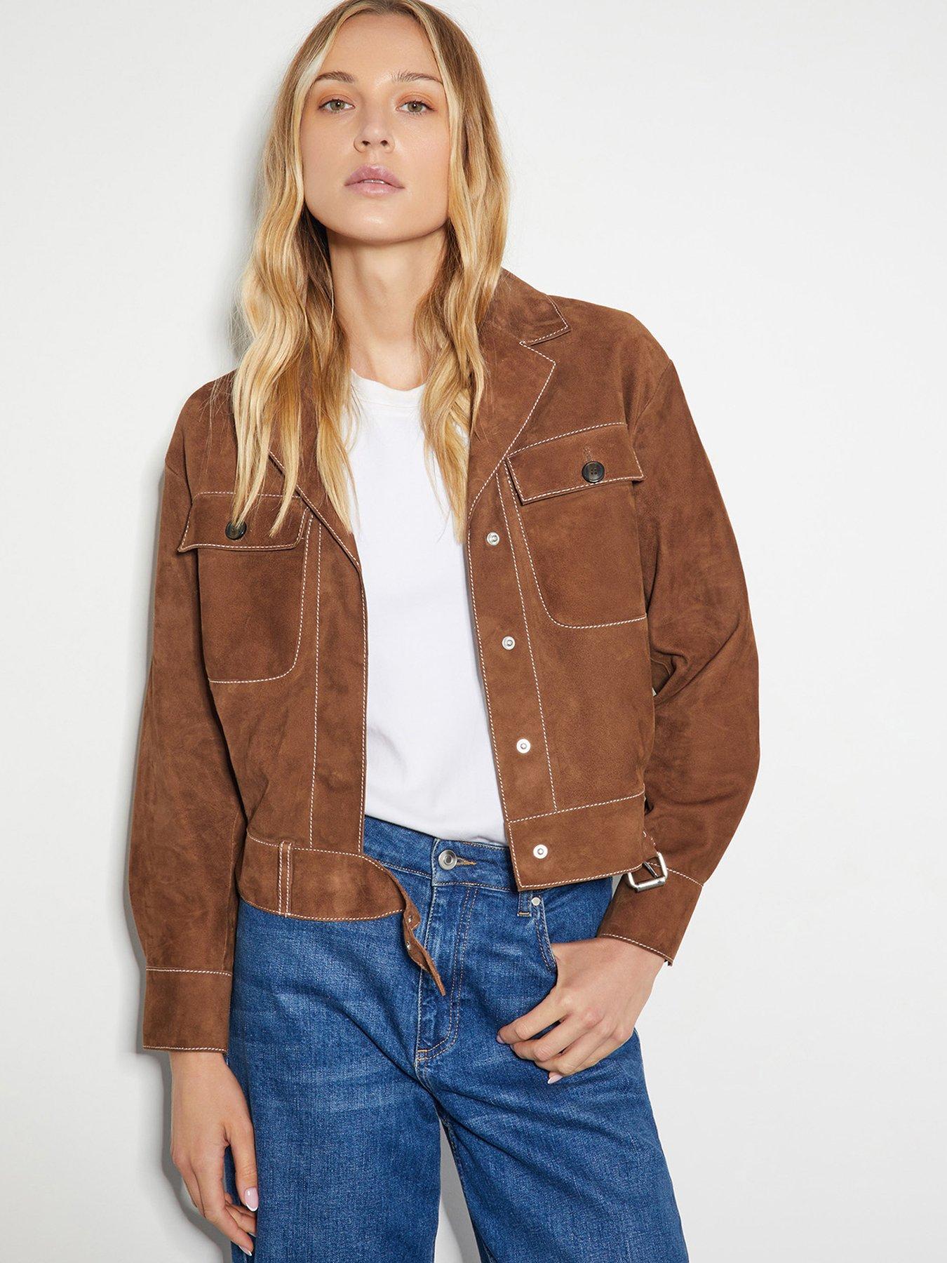 Monsoon Iris Suede Jacket