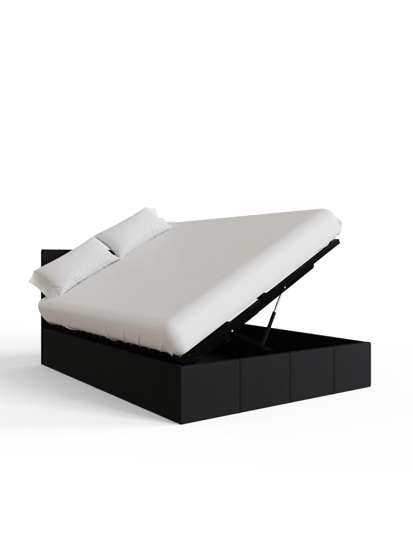 Image 4 of 7 of GFW Odessa Side Lift Up Ottoman Storage Bed with Sleepycastle Mattress Options (Buy &amp; SAVE!)