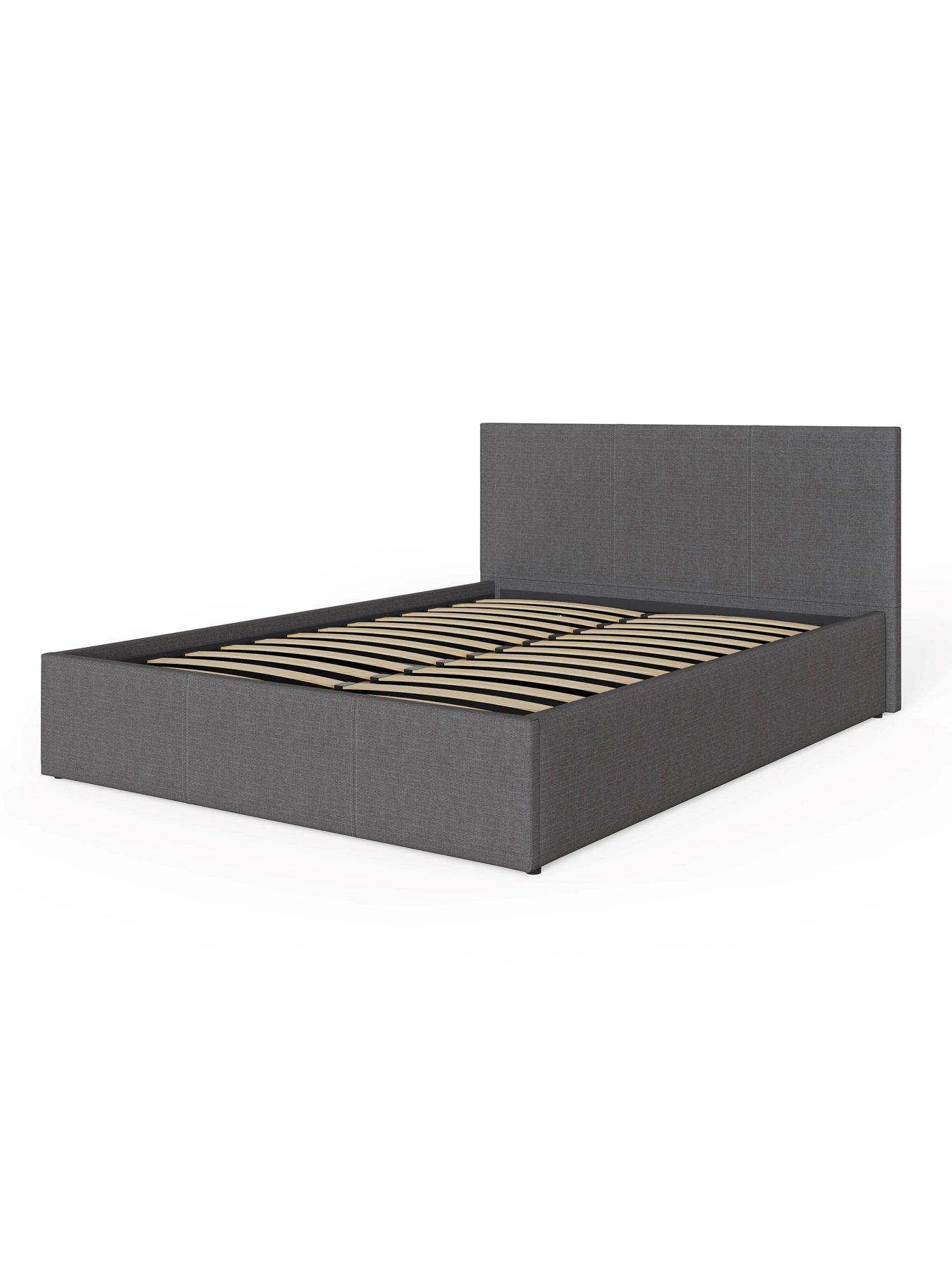 Image 3 of 7 of GFW Odessa Side Lift Up Ottoman Storage Bed with Sleepycastle Mattress Options (Buy &amp; SAVE!)