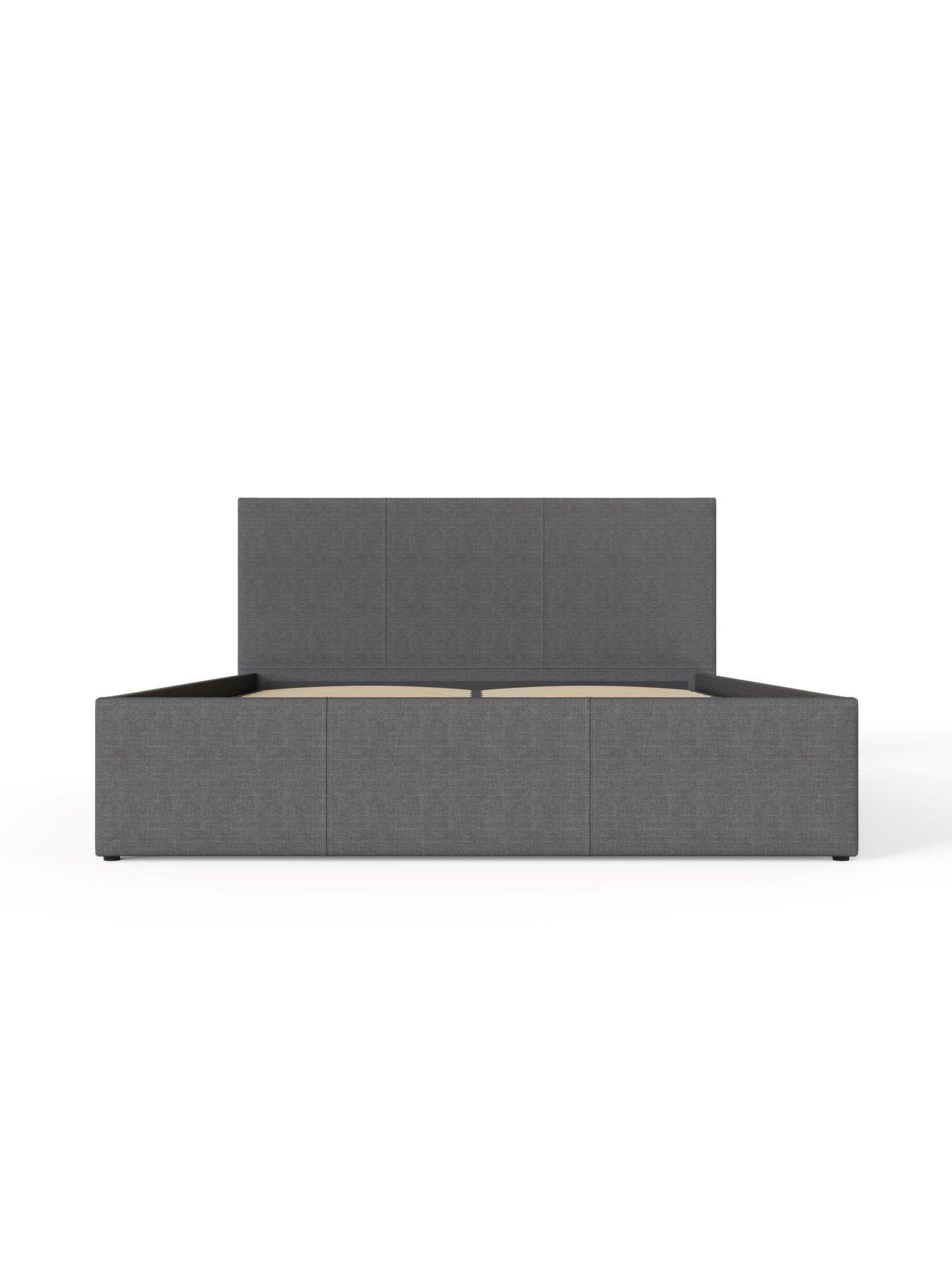 Image 4 of 7 of GFW Odessa Side Lift Up Ottoman Storage Bed with Sleepycastle Mattress Options (Buy &amp; SAVE!)
