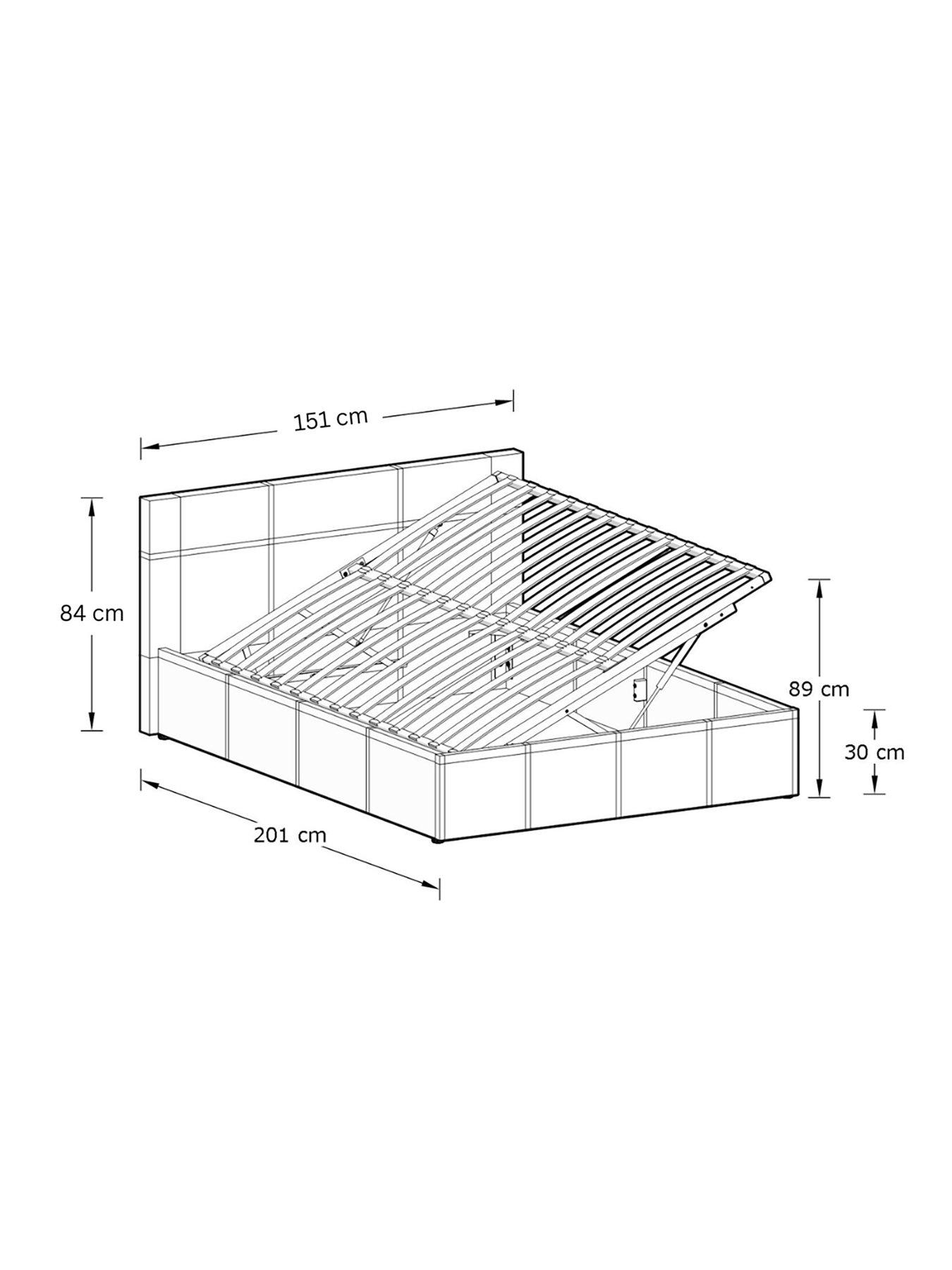 Image 7 of 7 of GFW Odessa Side Lift Up Ottoman Storage Bed with Sleepycastle Mattress Options (Buy &amp; SAVE!)