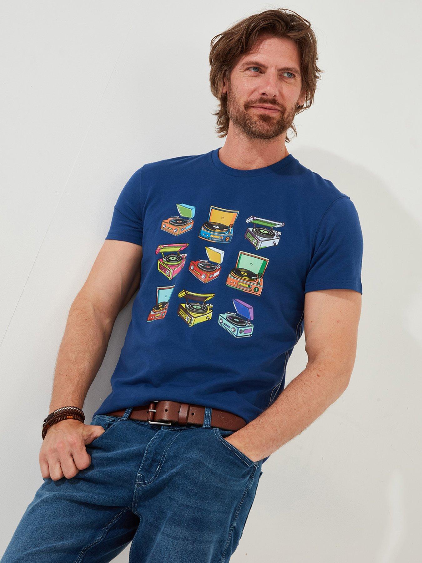Joe Browns Maglietta da Uomo con Grafica Pin-up Lucky Card
