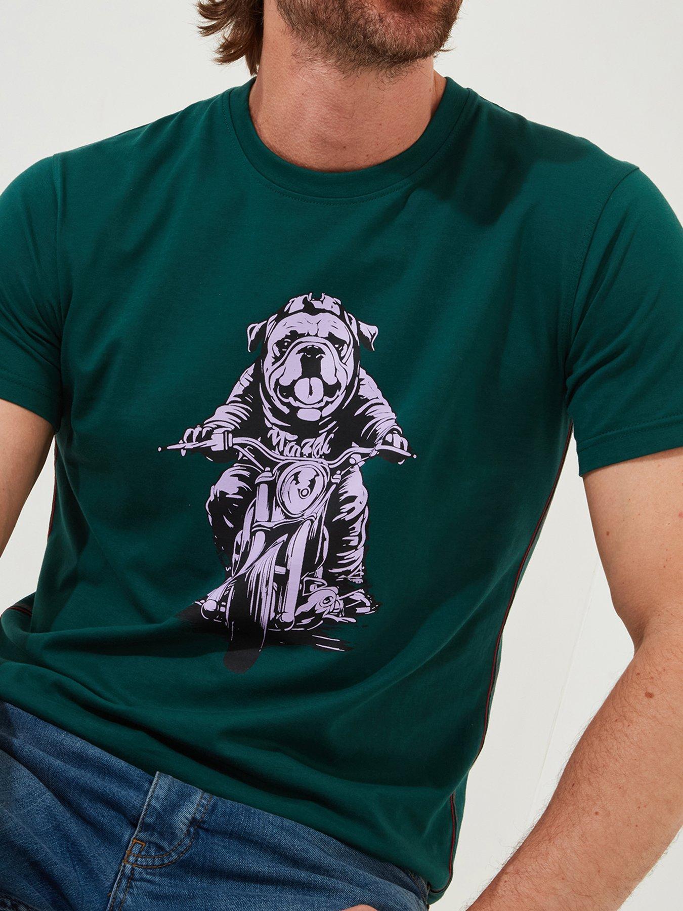 Image 2 of 6 of Joe Browns Barry On A Bike Graphic T-shirt - Dark Green