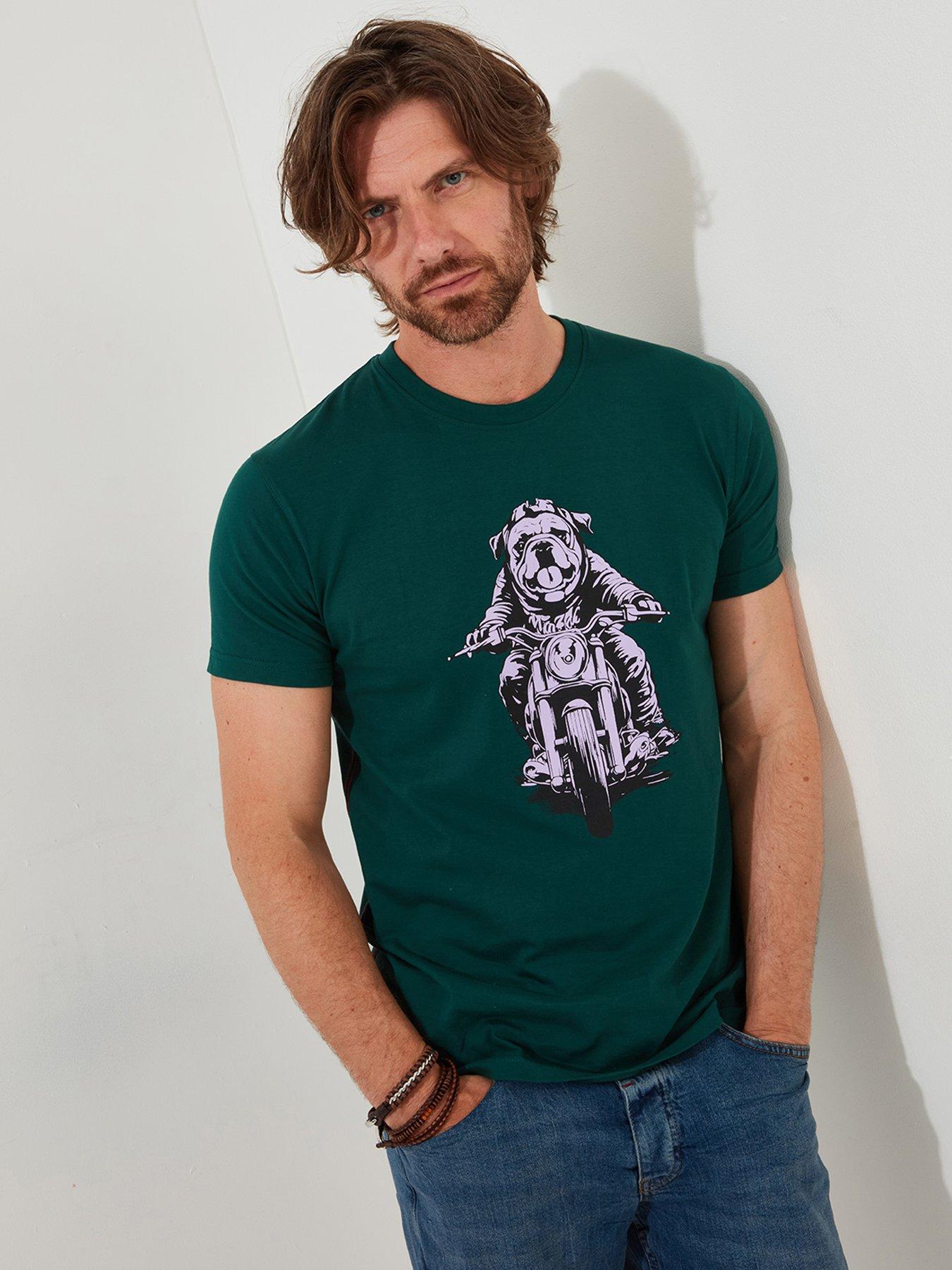 Image 4 of 6 of Joe Browns Barry On A Bike Graphic T-shirt - Dark Green