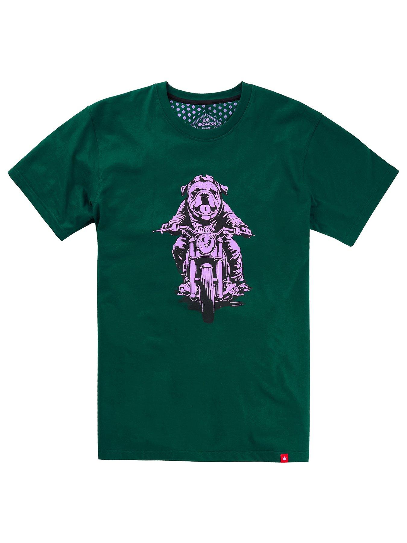 Image 5 of 6 of Joe Browns Barry On A Bike Graphic T-shirt - Dark Green