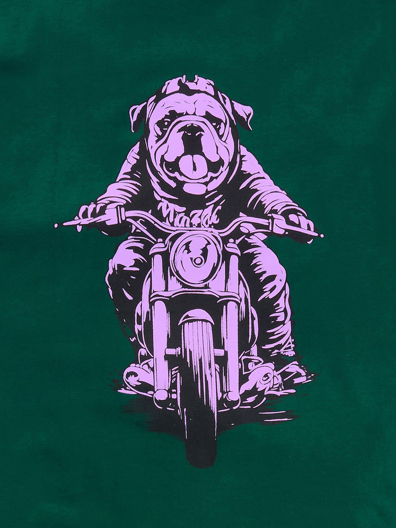 Image 6 of 6 of Joe Browns Barry On A Bike Graphic T-shirt - Dark Green