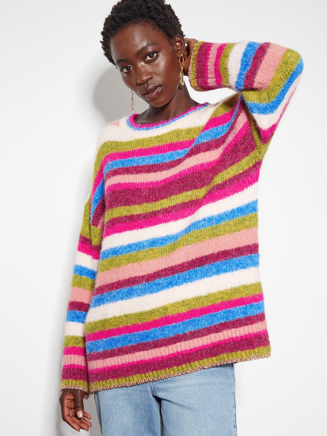 Monsoon Shonda Stripe Jumper Multi Very