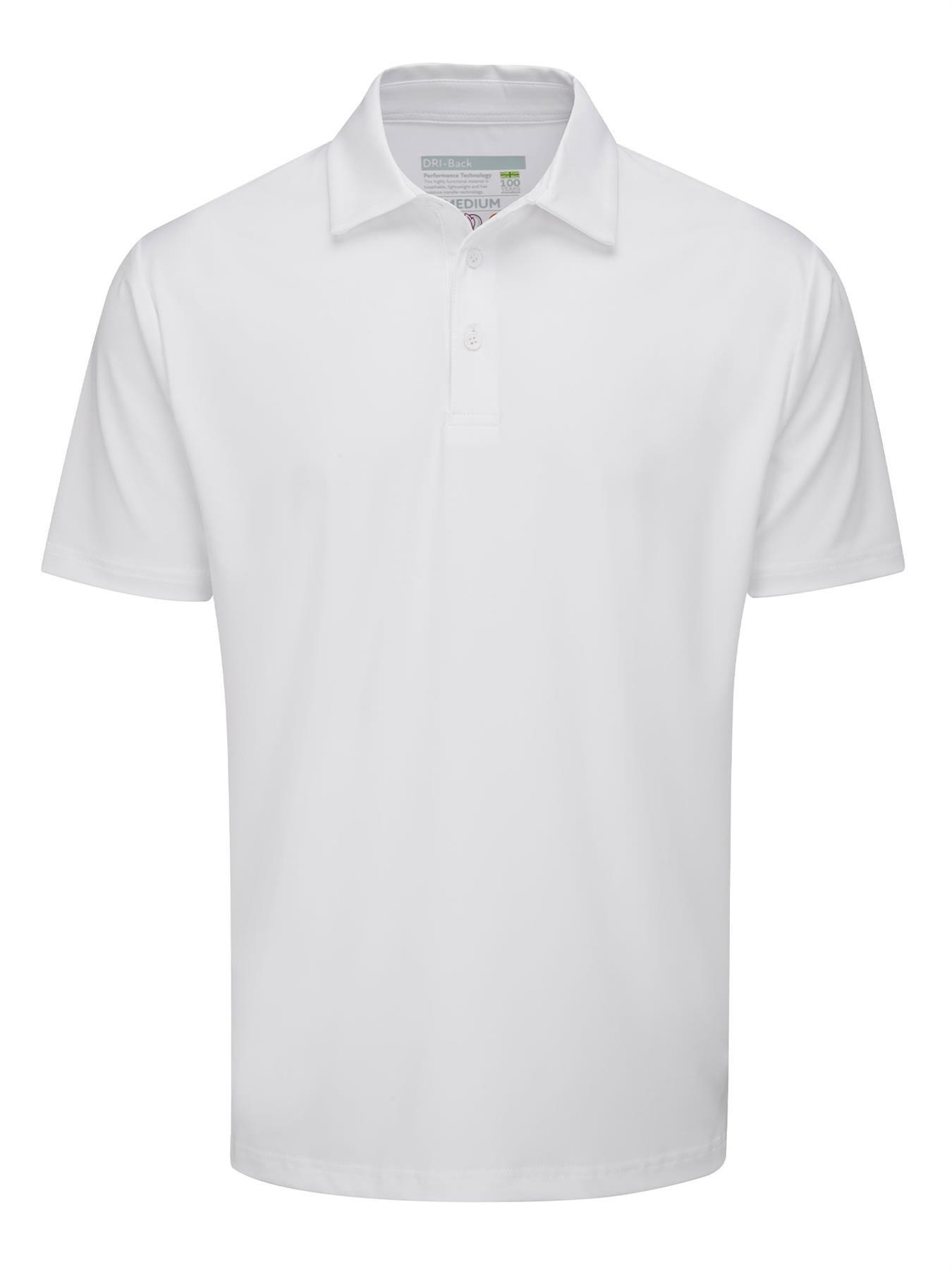Image 1 of 1 of Stuburt Mens Kestrel Golf  Polo Shirt -White