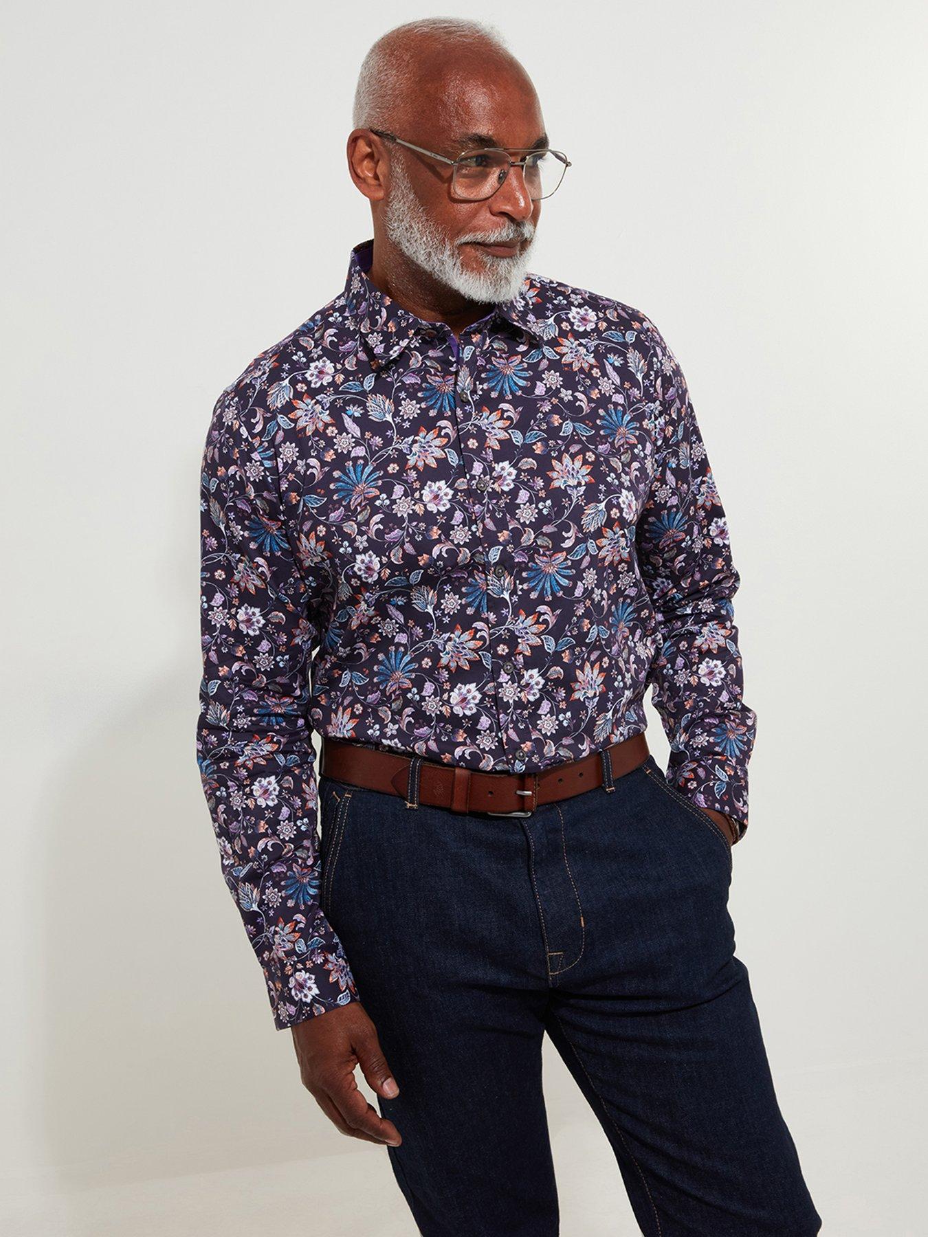 undefined Long Sleeve Sensational Style Floral Print Shirt - Multi