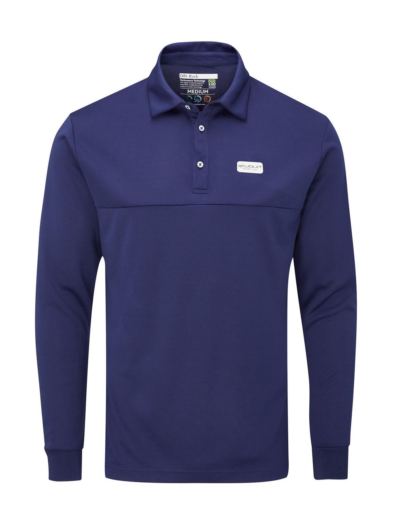 undefined Mens Sport Tech Golf  Long Sleeve Shirt - Navy
