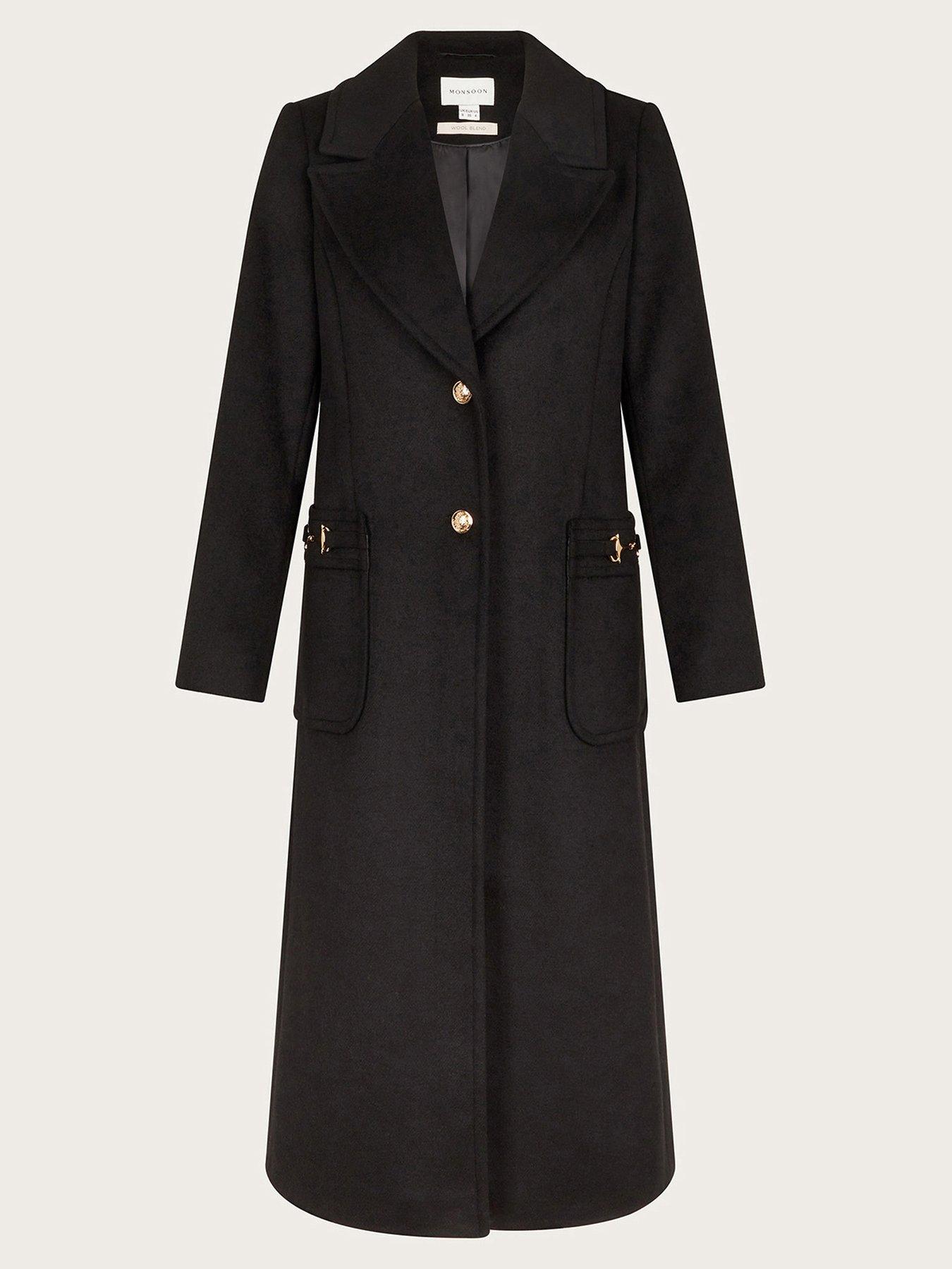 Black military coat online