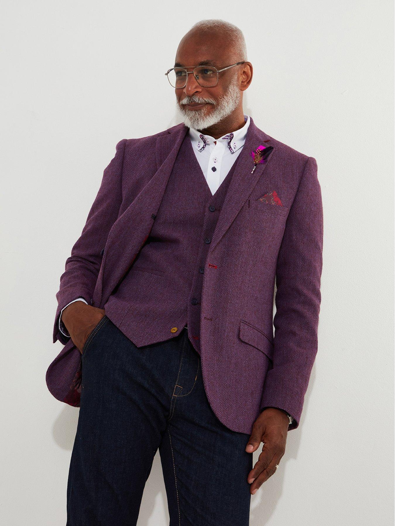 Purple blazer jacket clearance