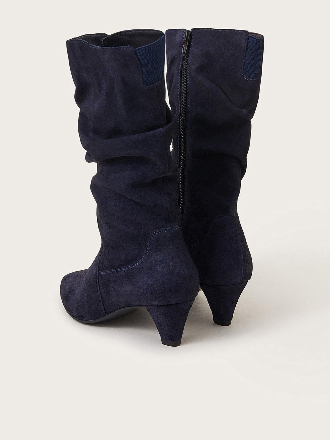 Monsoon navy boots 2025