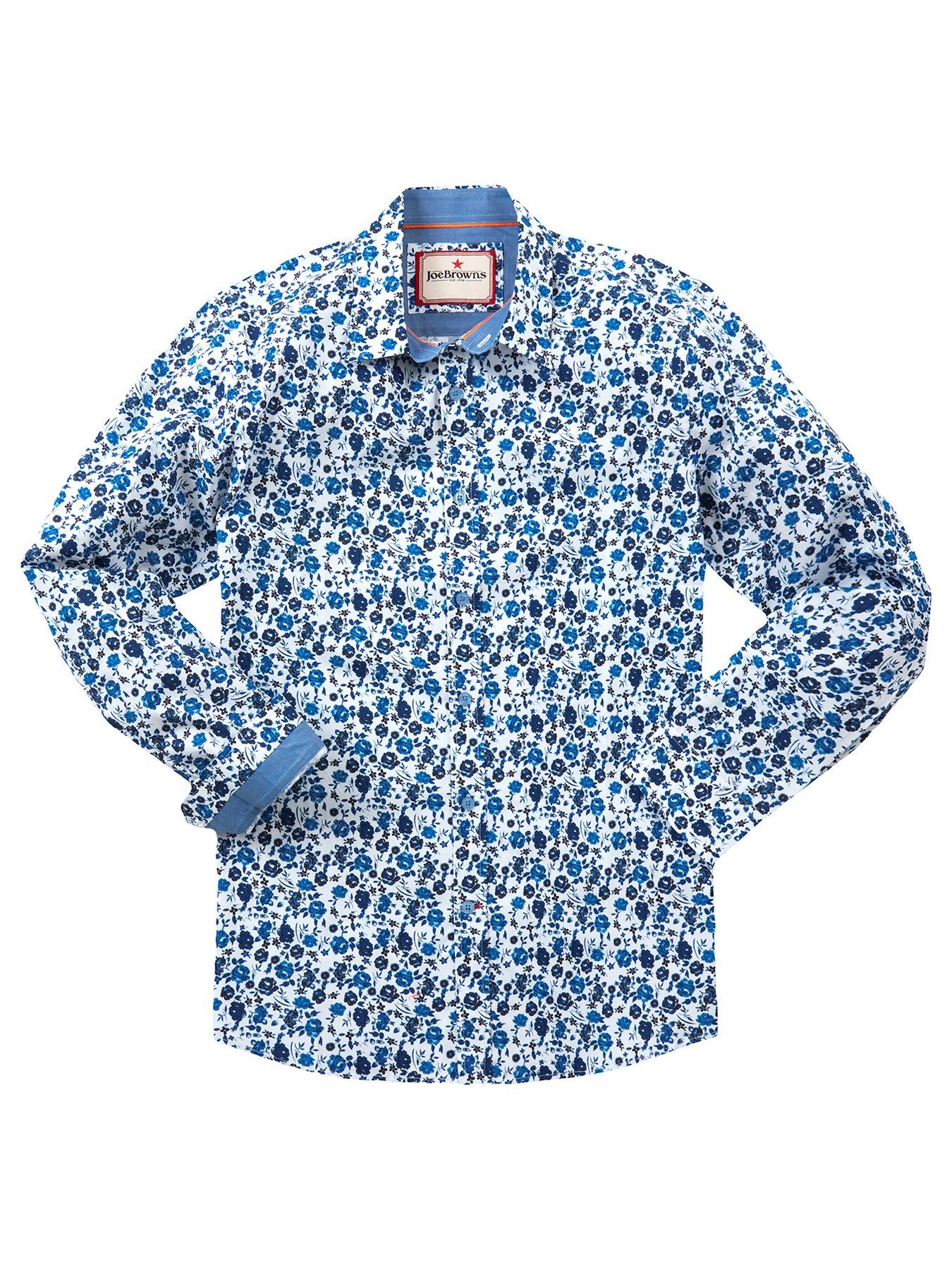 Image 4 of 6 of Joe Browns Long Sleeve Simple And Stylish Floral Print Shirt - Blue