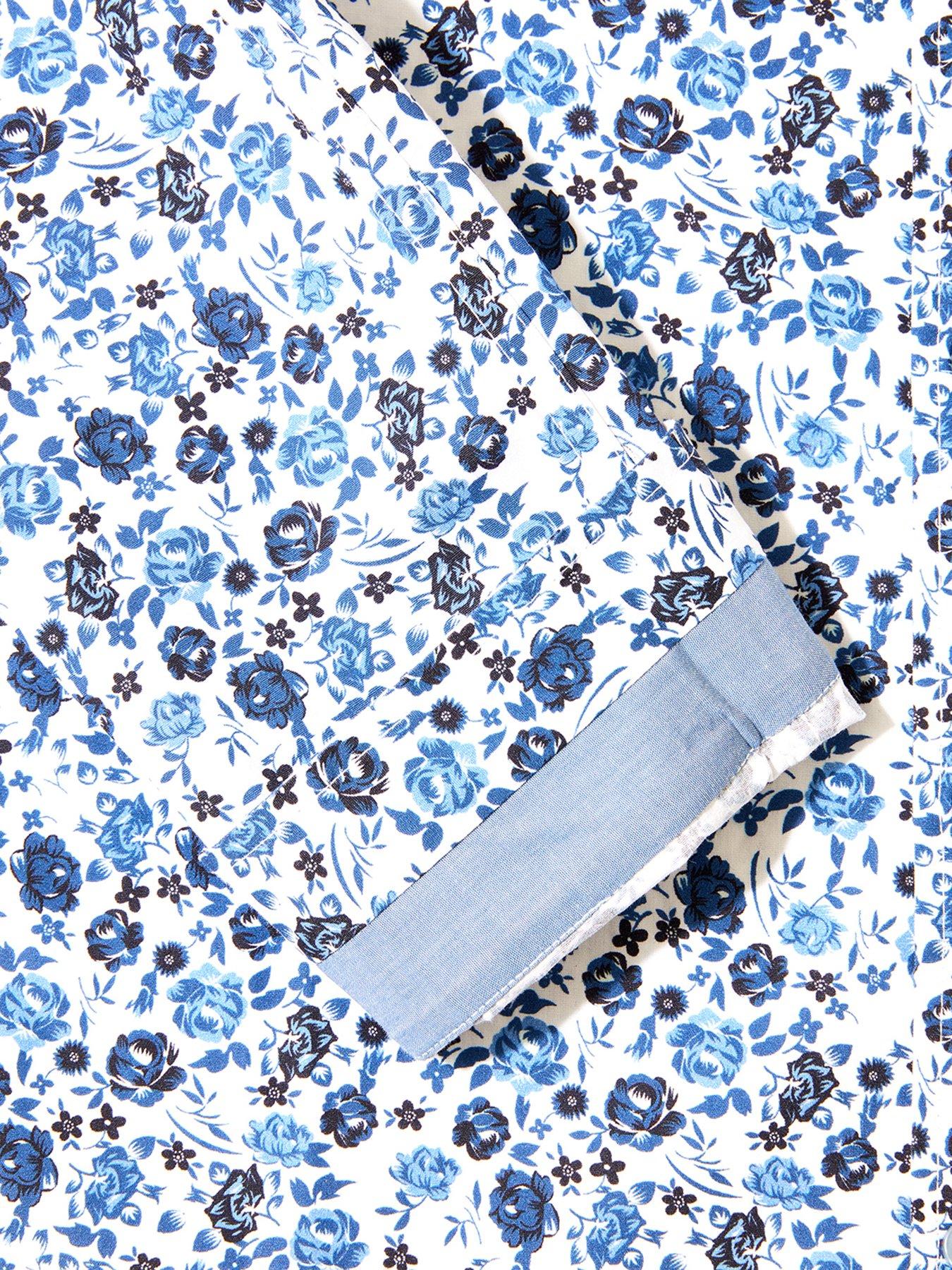 Image 5 of 6 of Joe Browns Long Sleeve Simple And Stylish Floral Print Shirt - Blue